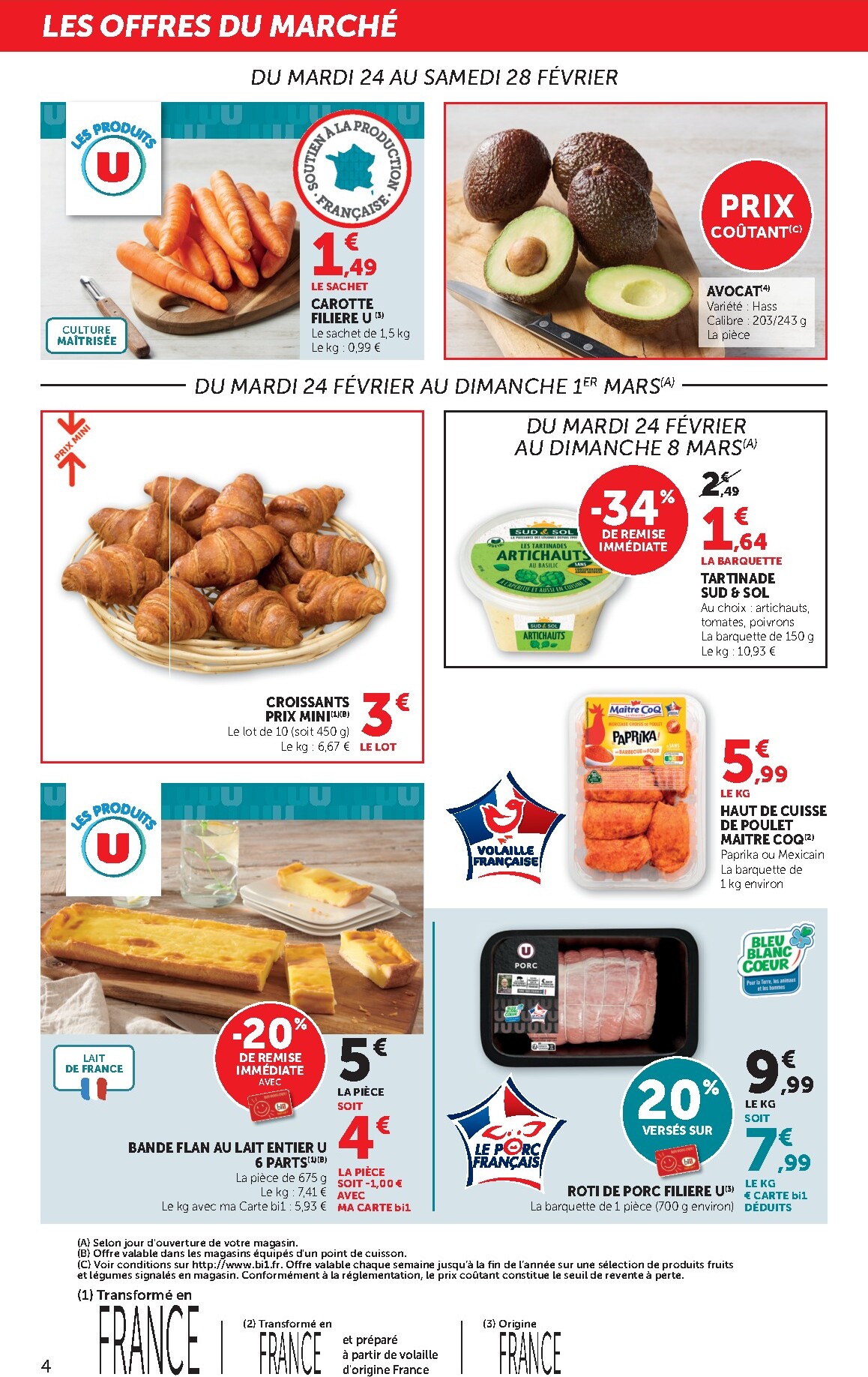 bi1 - Catalogue Bi1 - Noiron-sous-Gevrey, Vitteaux, Époisses, Toutry, Levier, Pierrefontaine-les-Varans, Bois-d'Amont, Varzy, Imphy, Génelard, Raon-l’Étape, Rambervillers, Appoigny, Bléneau valable du 24/02/2026 au 08/03/2026 - page: 4