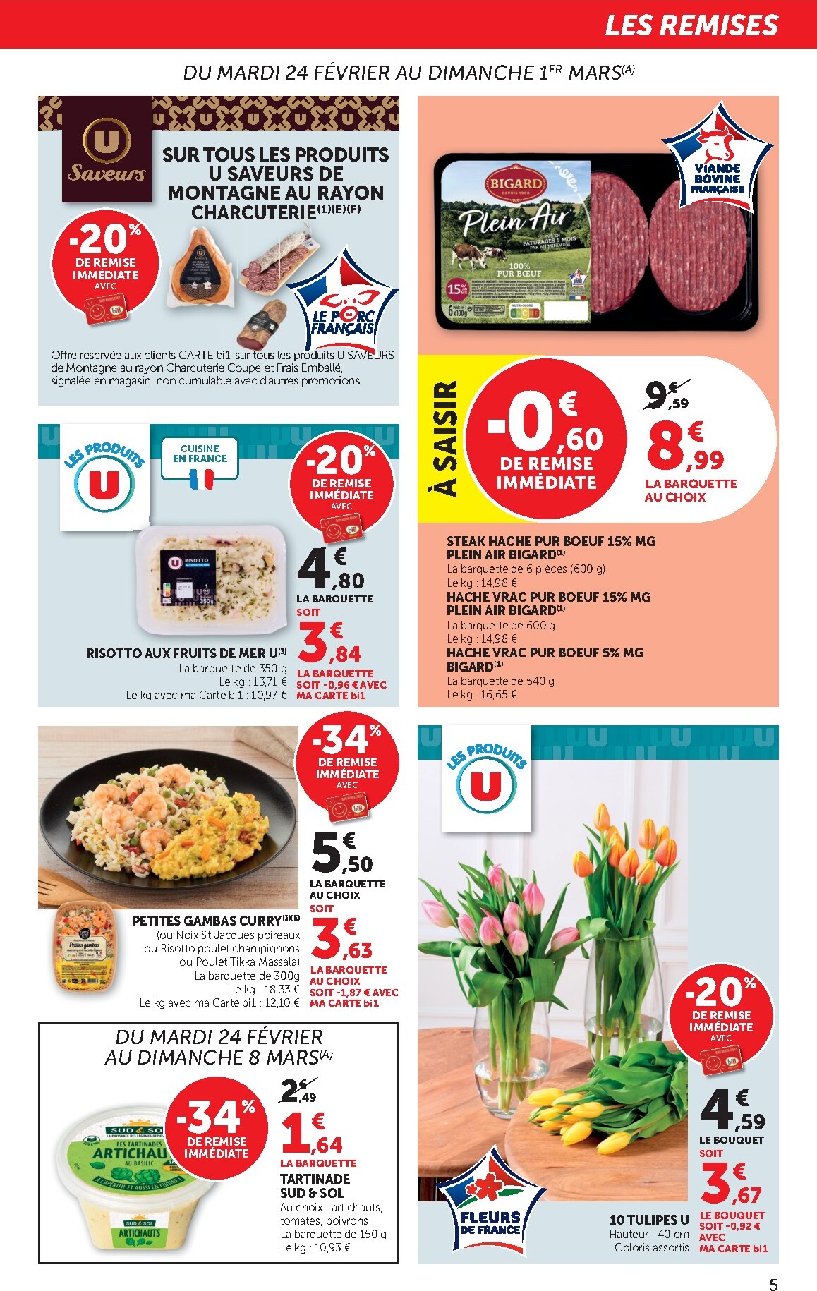 bi1 - Catalogue Bi1 Supermarché - Chaource, Baugy, Voujeaucourt, Lavans-les-Saint-Claude, Salins-les-Bains, La Pacaudière, Lormes, Saint-Pierre-le-Moûtier, La Clayette, Louhans, Verdun-sur-le-Doubs, Ancy-le-Franc, Bléneau valable du 24/02/2026 au 08/03/202 - page: 5