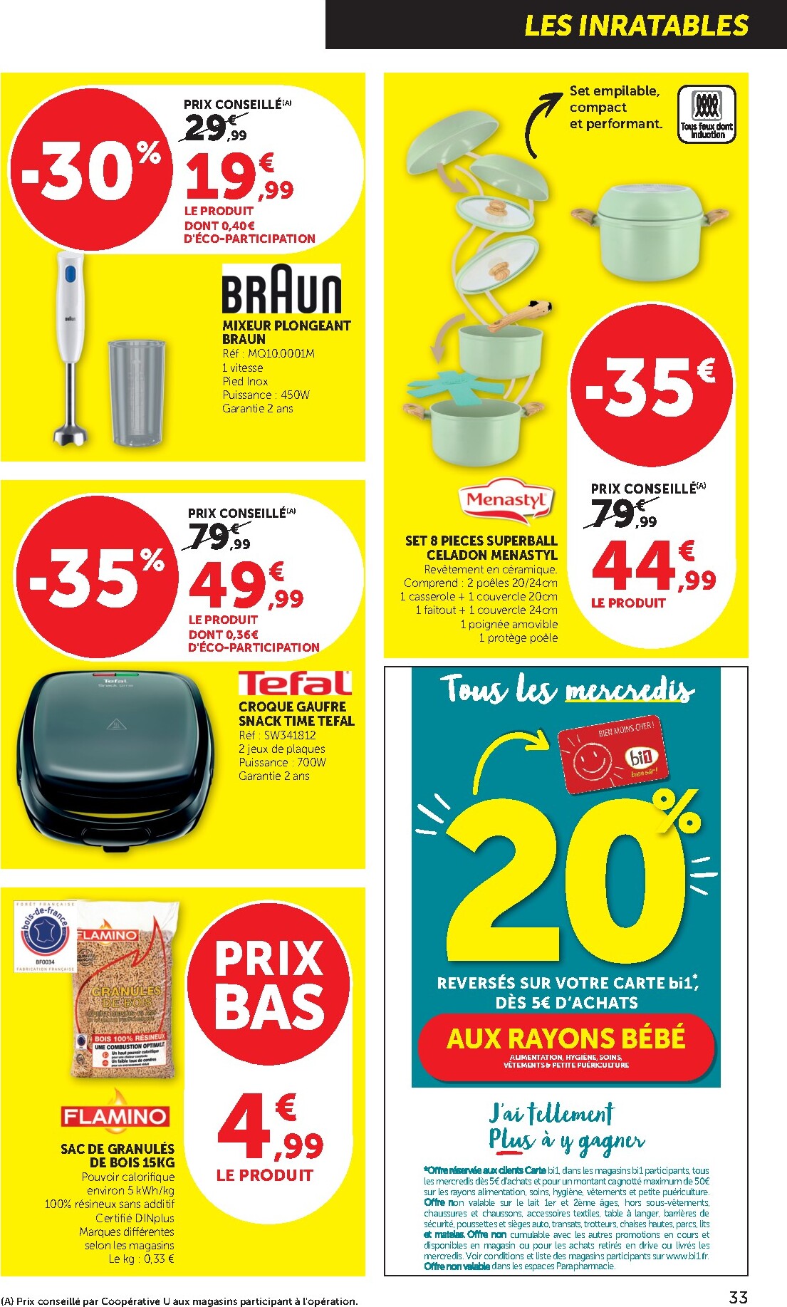 bi1 - Catalogue Bi1 Supermarché - Dompierre-sur-Besbre, Clamecy, Veigy-Foncenez, Auxerre valable du 24/02/2026 au 08/03/2026 - page: 33