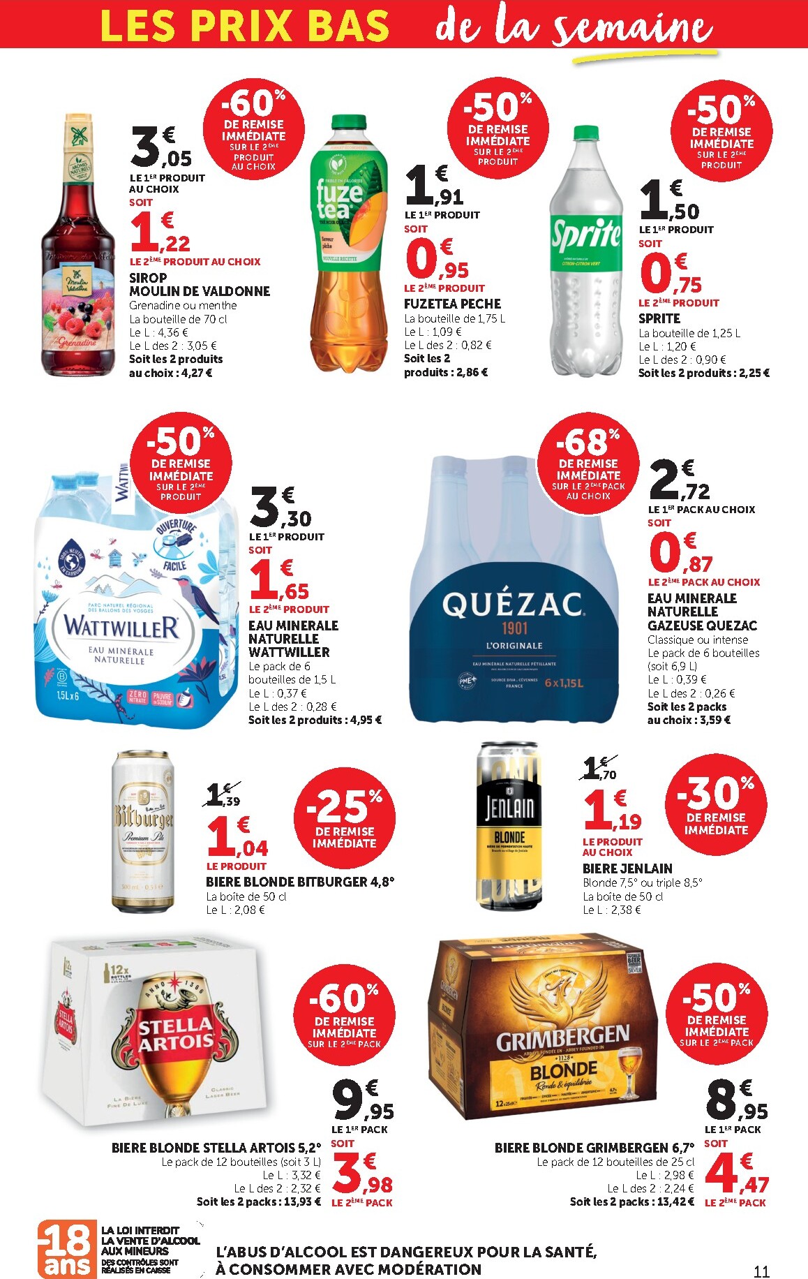 bi1 - Catalogue Bi1 Supermarché - Lurcy-Lévis, Ervy-le-Châtel, La Guerche-sur-l’Aubois, Aiserey, Selongey, Venarey-les-Laumes, Champs-sur-Yonne, Pont-sur-Yonne, Saint-Fargeau, Saint-Georges-sur-Baulche, Vermenton valable du 24/02/2026 au 08/03/2026 - page: 11