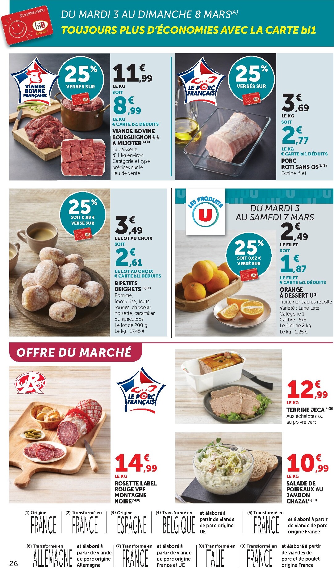 bi1 - Catalogue Bi1 Supermarché - Dompierre-sur-Besbre, Clamecy, Veigy-Foncenez, Auxerre valable du 03/03/2026 au 15/03/2026 - page: 26