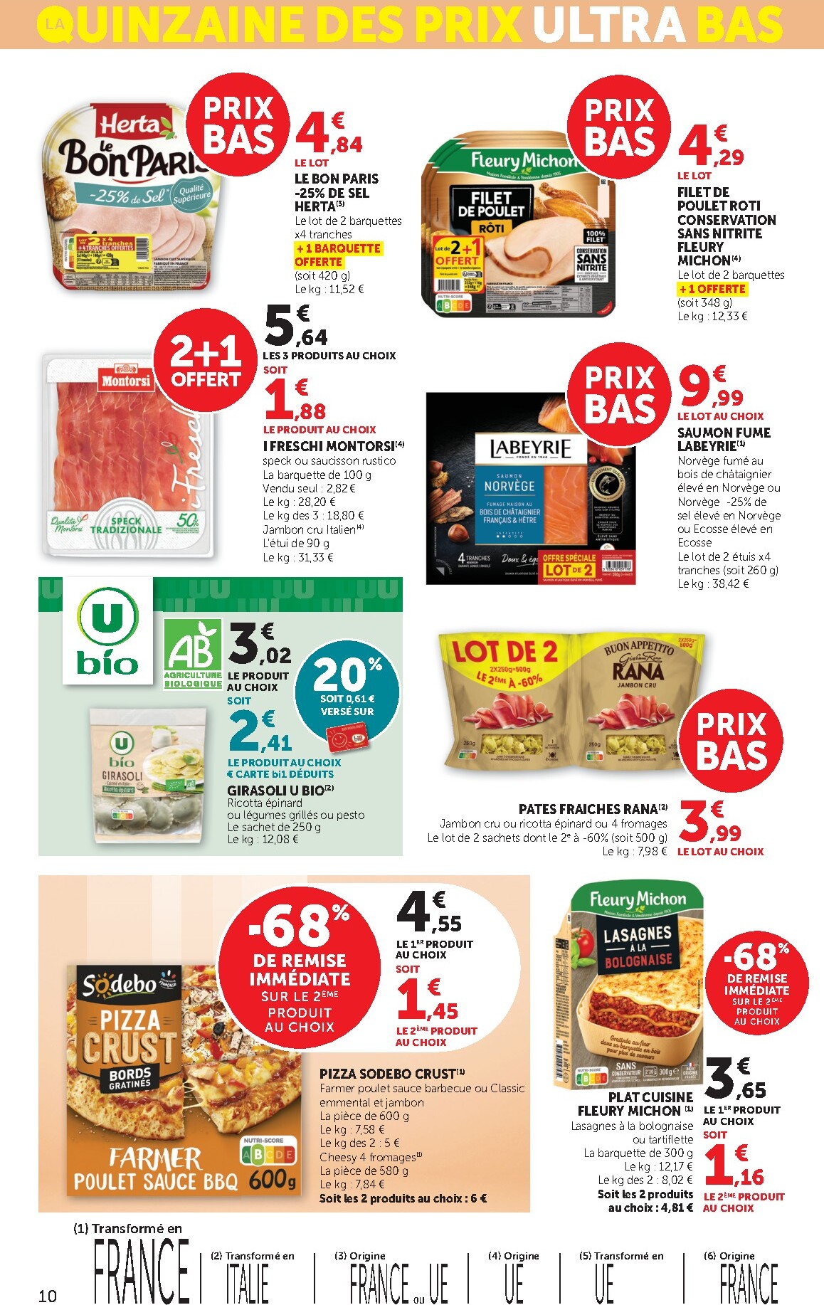 bi1 - Catalogue Bi1 Supermarché - Lurcy-Lévis, Ervy-le-Châtel, La Guerche-sur-l’Aubois, Aiserey, Selongey, Venarey-les-Laumes, Champs-sur-Yonne, Pont-sur-Yonne, Saint-Fargeau, Saint-Georges-sur-Baulche, Vermenton valable du 03/03/2026 au 15/03/2026 - page: 10