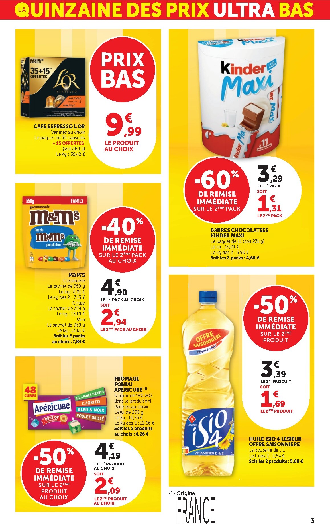 bi1 - Catalogue Bi1 Supermarché - Lurcy-Lévis, Ervy-le-Châtel, La Guerche-sur-l’Aubois, Aiserey, Selongey, Venarey-les-Laumes, Champs-sur-Yonne, Pont-sur-Yonne, Saint-Fargeau, Saint-Georges-sur-Baulche, Vermenton valable du 03/03/2026 au 15/03/2026 - page: 3