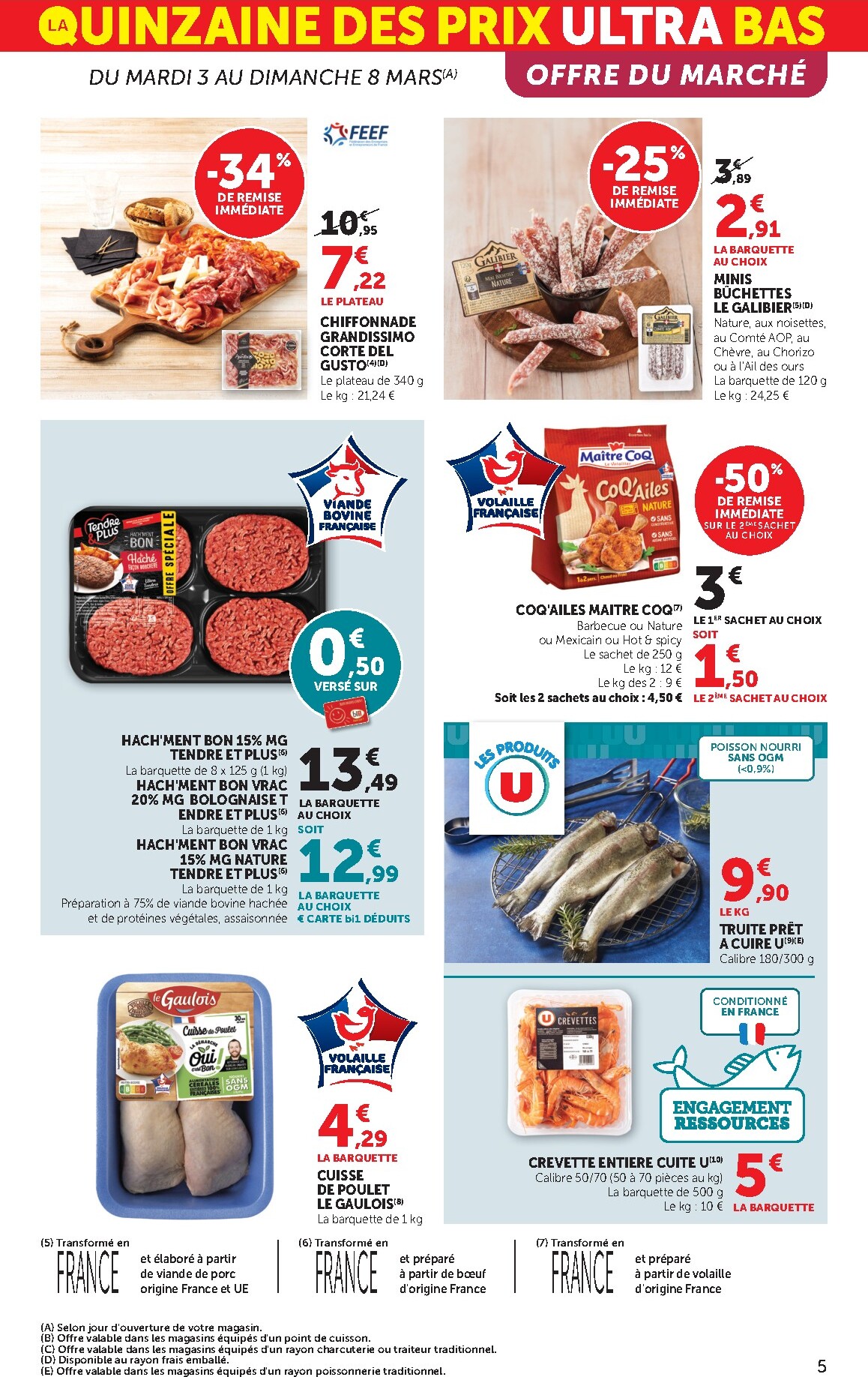 bi1 - Catalogue Bi1 Supermarché - Chaource, Voujeaucourt, Lavans-les-Saint-Claude, Salins-les-Bains, La Pacaudière, Lormes, Saint-Pierre-le-Moûtier, La Clayette, Louhans, Verdun-sur-le-Doubs, Ancy-le-Franc, Bléneau valable du 03/03/2026 au 15/03/2026 - page: 5