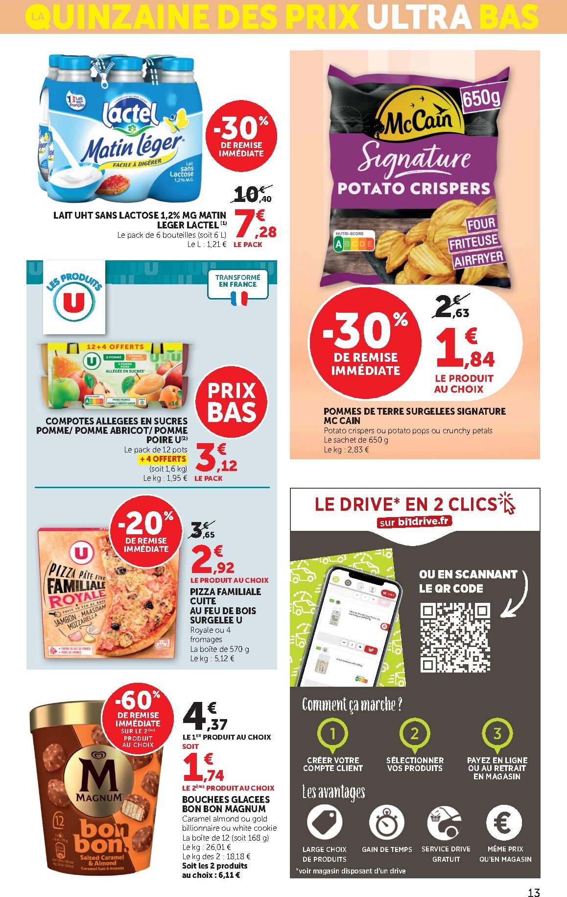 bi1 - Catalogue Bi1 Supermarché - Lurcy-Lévis, Ervy-le-Châtel, La Guerche-sur-l’Aubois, Aiserey, Selongey, Venarey-les-Laumes, Champs-sur-Yonne, Pont-sur-Yonne, Saint-Fargeau, Saint-Georges-sur-Baulche, Vermenton valable du 10/03/2026 au 22/03/2026 - page: 13