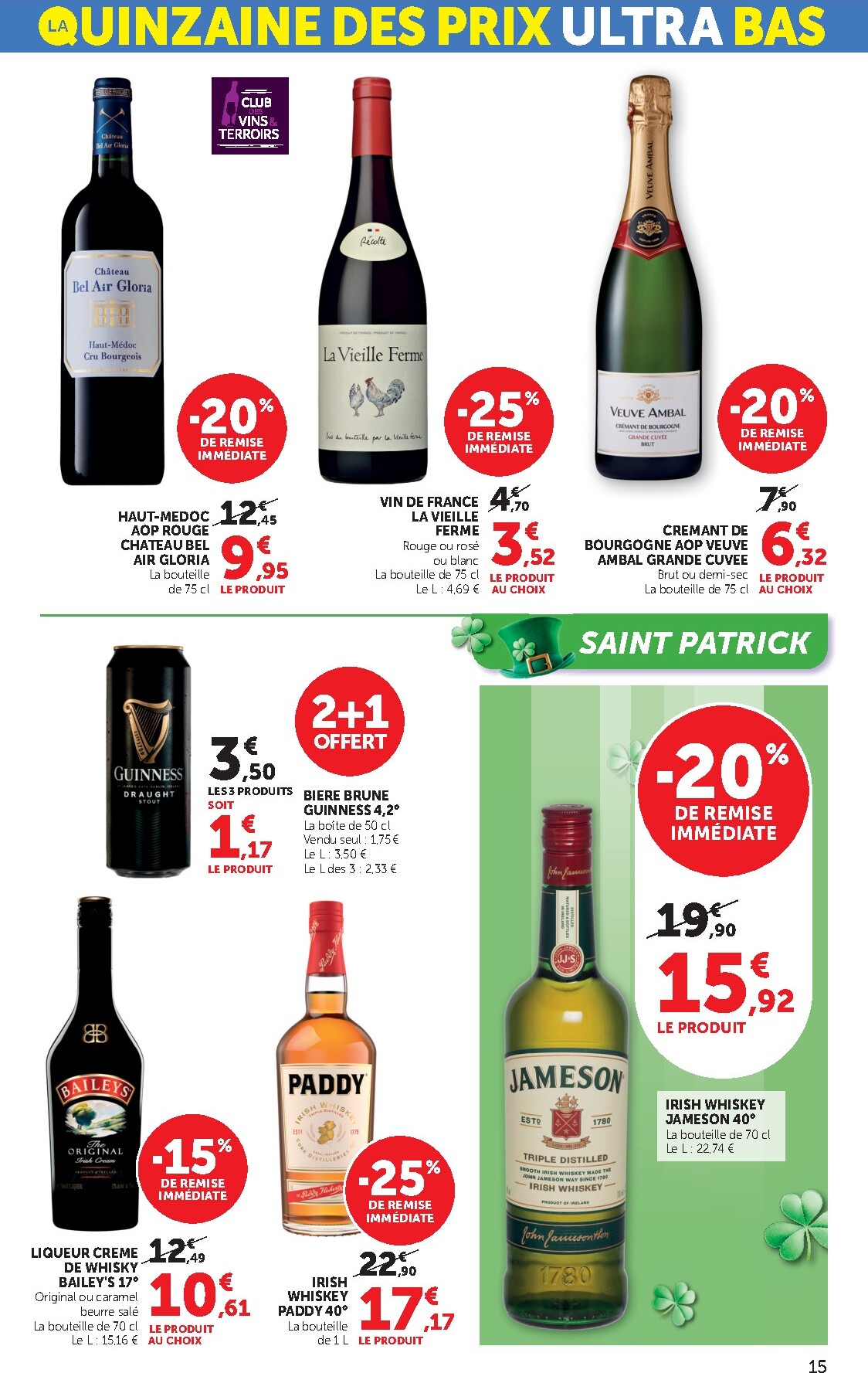 bi1 - Catalogue Bi1 Supermarché - Lurcy-Lévis, Ervy-le-Châtel, La Guerche-sur-l’Aubois, Aiserey, Selongey, Venarey-les-Laumes, Champs-sur-Yonne, Pont-sur-Yonne, Saint-Fargeau, Saint-Georges-sur-Baulche, Vermenton valable du 10/03/2026 au 22/03/2026 - page: 15