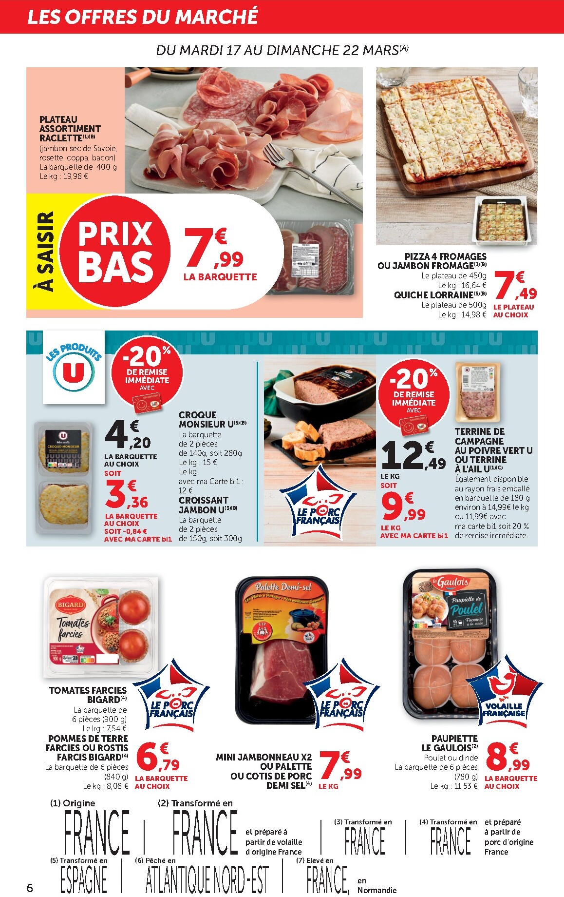 bi1 - Catalogue Bi1 Supermarché - Chaource, Voujeaucourt, Lavans-les-Saint-Claude, Salins-les-Bains, La Pacaudière, Lormes, Saint-Pierre-le-Moûtier, La Clayette, Louhans, Verdun-sur-le-Doubs, Ancy-le-Franc, Bléneau valable du 17/03/2026 au 29/03/2026 - page: 6