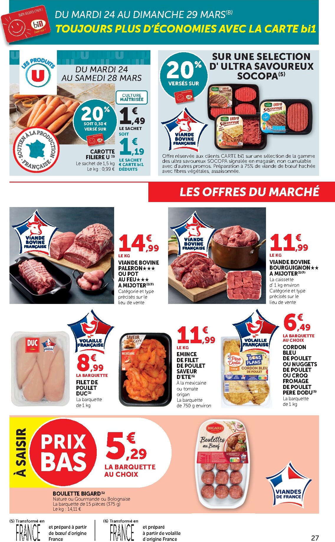 bi1 - Catalogue Bi1 Supermarché valable du 24/03/2026 au 06/04/2026 - page: 27