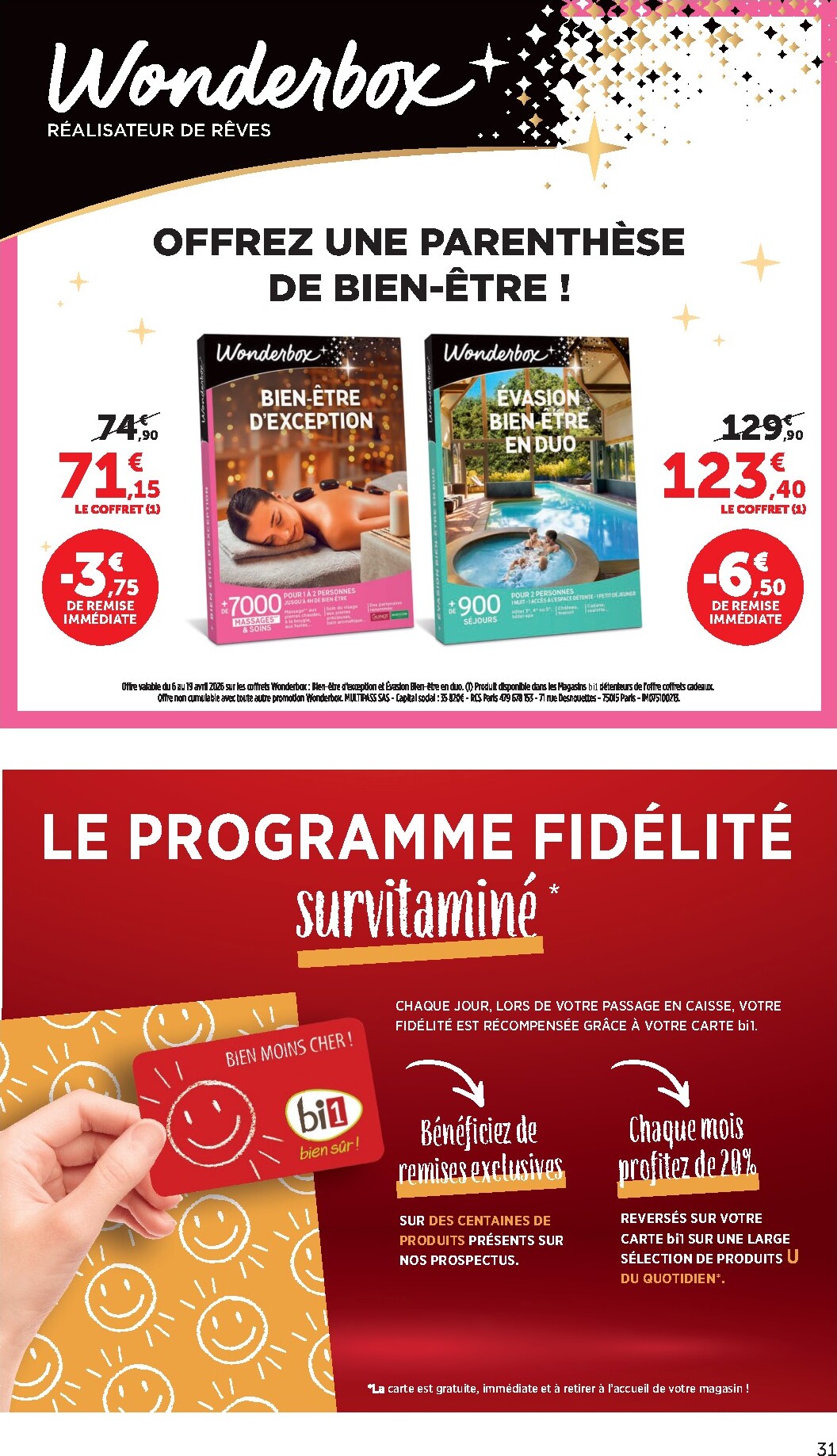 bi1 - Prospectus Bi1 Supermarché - Dompierre-sur-Besbre, Clamecy, Veigy-Foncenez, Auxerre valide du du mercredi 08/04/2026 au du dimanche 19/04/2026 - page: 31