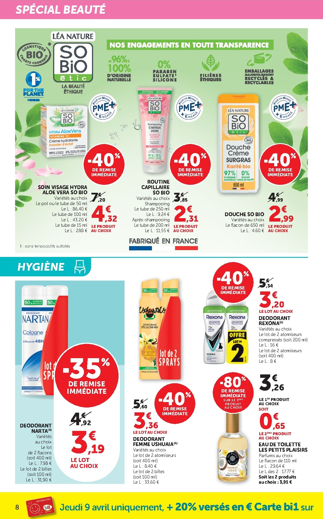 bi1 - Prospectus Bi1 Supermarché - Dompierre-sur-Besbre, Clamecy, Veigy-Foncenez, Auxerre valide du du mercredi 08/04/2026 au du dimanche 19/04/2026 - page: 8