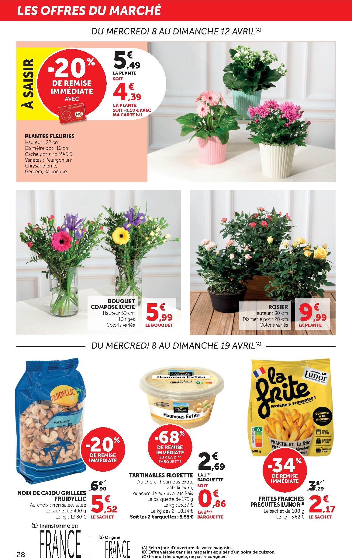 bi1 - Prospectus Bi1 Supermarché - Dompierre-sur-Besbre, Clamecy, Veigy-Foncenez, Auxerre valide du du mercredi 08/04/2026 au du dimanche 19/04/2026 - page: 28