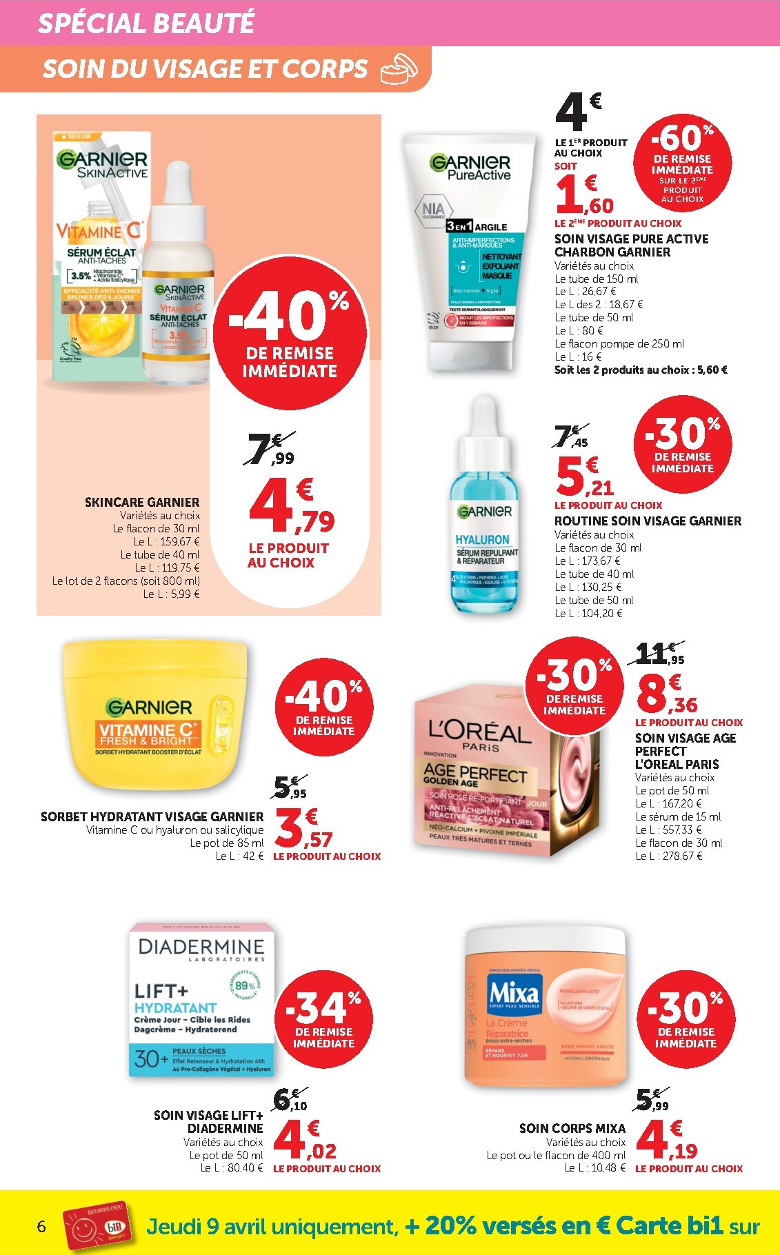 bi1 - Prospectus Bi1 Supermarché - Dompierre-sur-Besbre, Clamecy, Veigy-Foncenez, Auxerre valide du du mercredi 08/04/2026 au du dimanche 19/04/2026 - page: 6