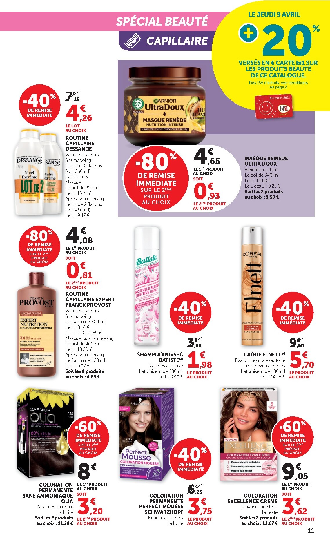 bi1 - Prospectus Bi1 Supermarché - Dompierre-sur-Besbre, Clamecy, Veigy-Foncenez, Auxerre valide du du mercredi 08/04/2026 au du dimanche 19/04/2026 - page: 11