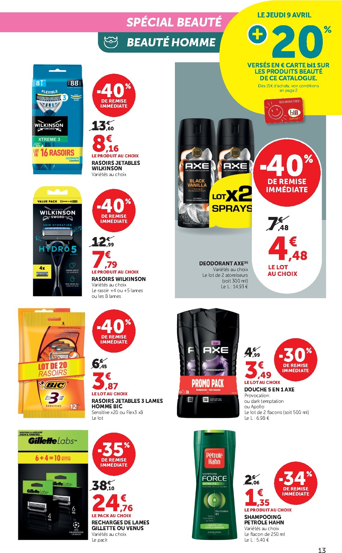 bi1 - Prospectus Bi1 Supermarché - Dompierre-sur-Besbre, Clamecy, Veigy-Foncenez, Auxerre valide du du mercredi 08/04/2026 au du dimanche 19/04/2026 - page: 13