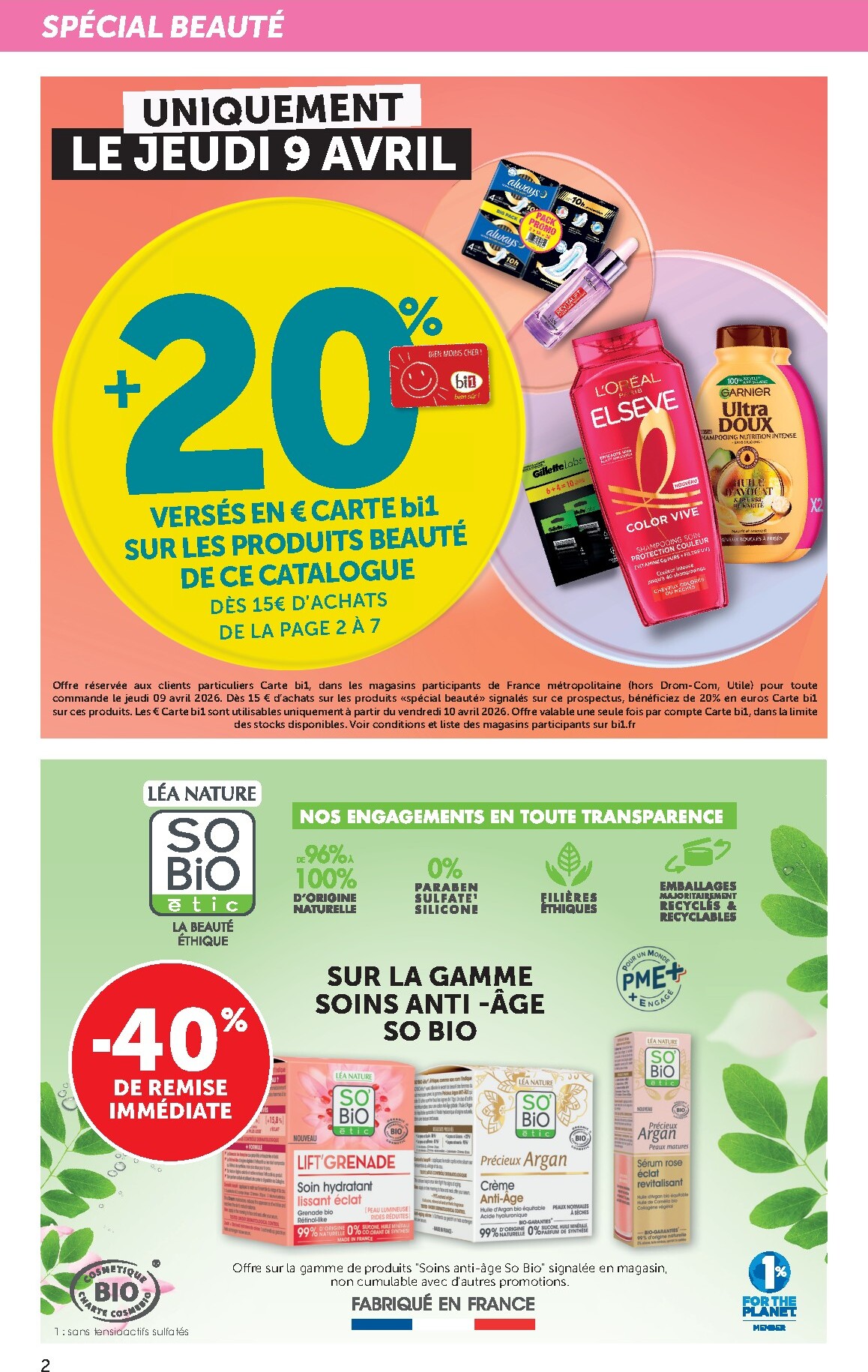 bi1 - Prospectus Bi1 - Supermarché, Maxi Marché valide du du mercredi 08/04/2026 au du dimanche 19/04/2026 - page: 2