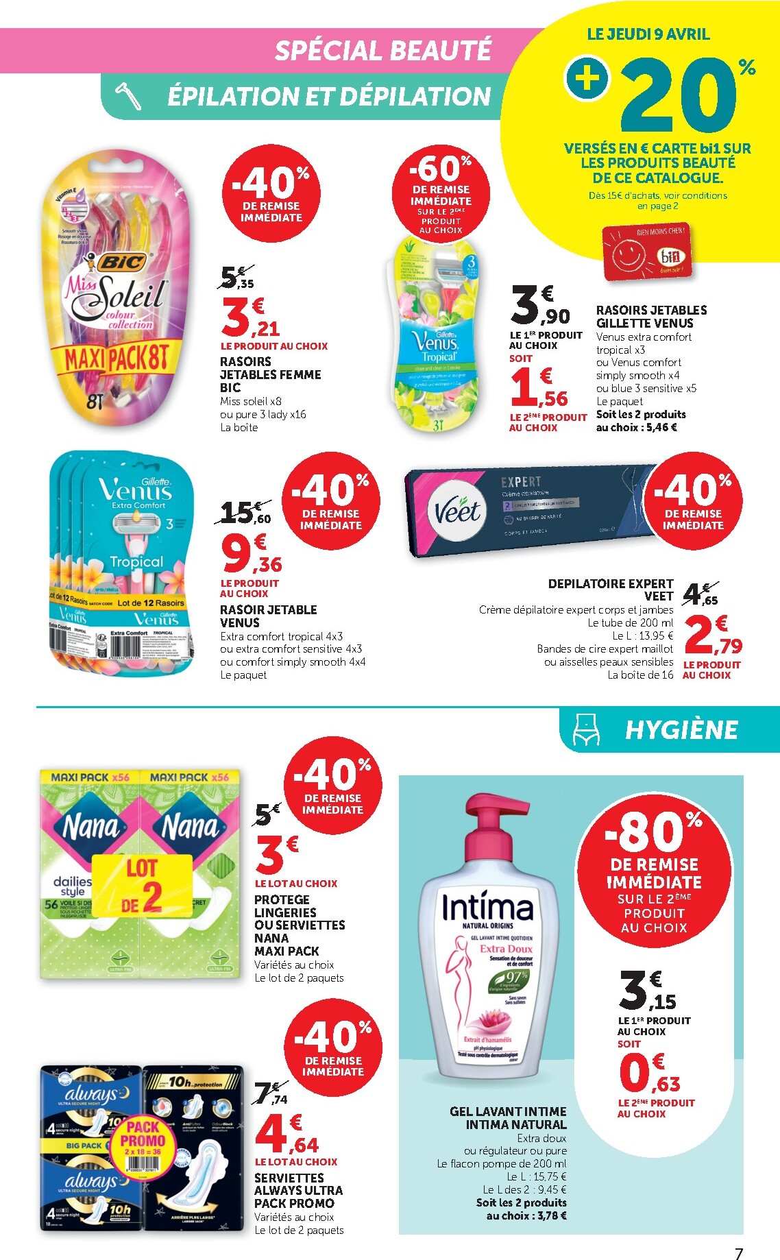 bi1 - Prospectus Bi1 - Supermarché valide du du mercredi 08/04/2026 au du dimanche 19/04/2026 - page: 7