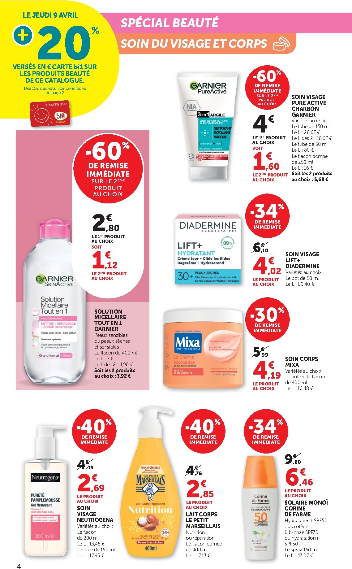 bi1 - Prospectus Bi1 - Supermarché valide du du mercredi 08/04/2026 au du dimanche 19/04/2026 - page: 4