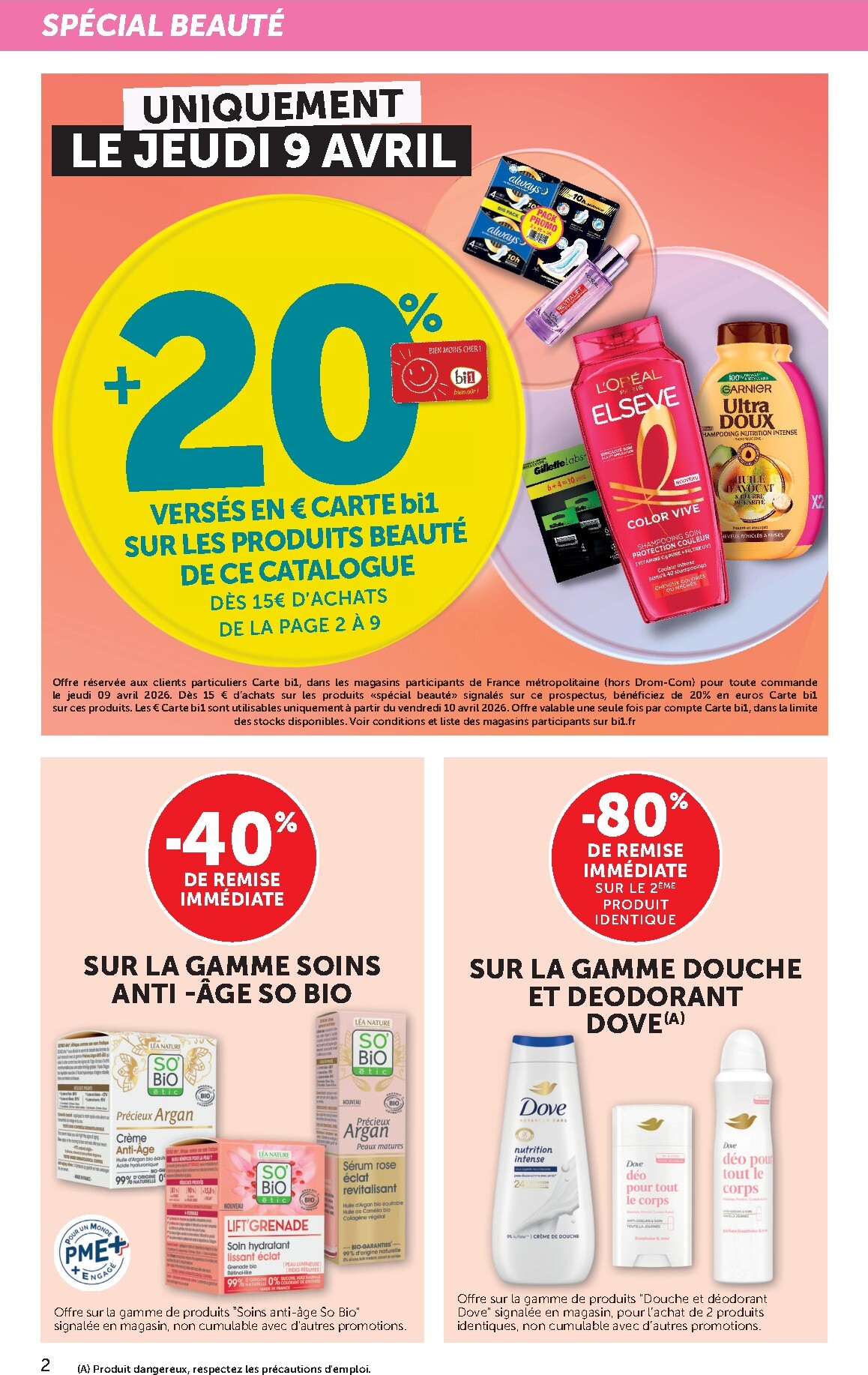 bi1 - Prospectus Bi1 - Supermarché valide du du mercredi 08/04/2026 au du dimanche 19/04/2026 - page: 2