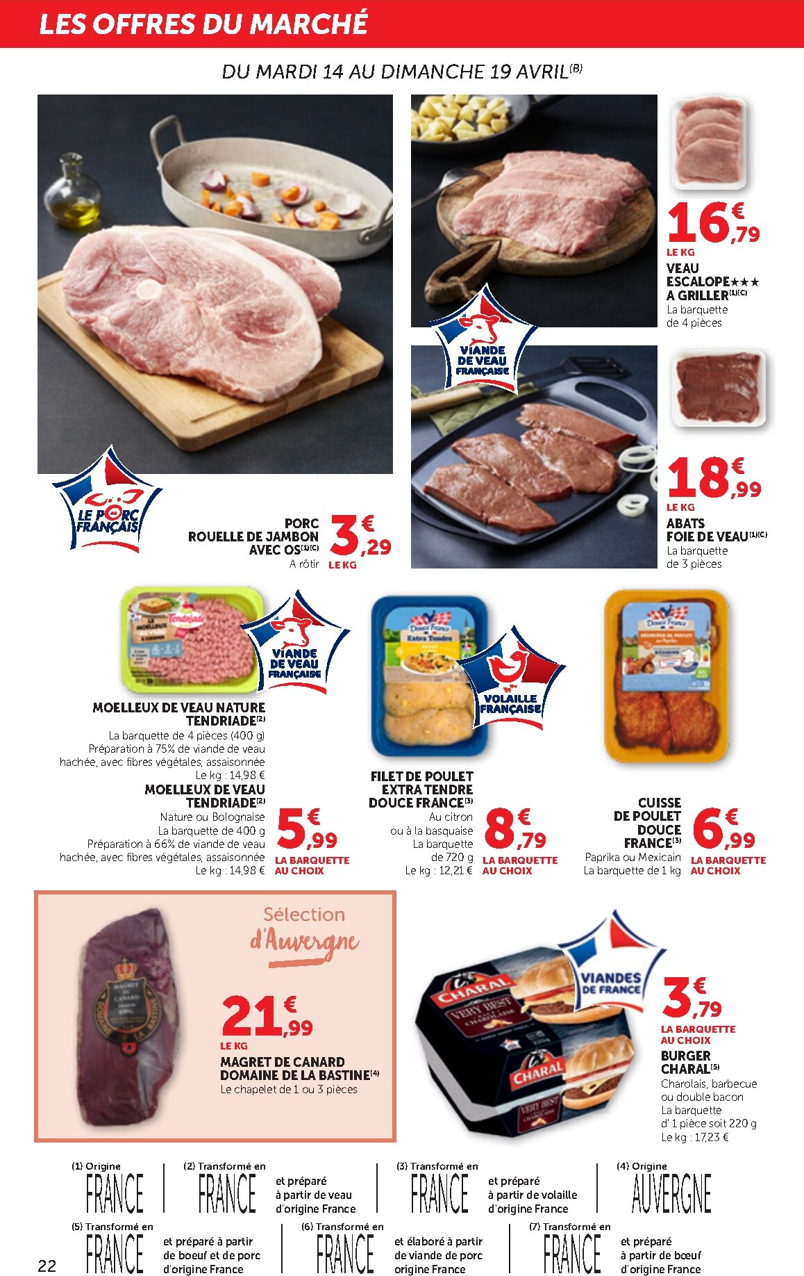 bi1 - Current Bi1 - Supermarché leaflet valid from du mardi 14/04/2026 to du dimanche 26/04/2026 - page: 22