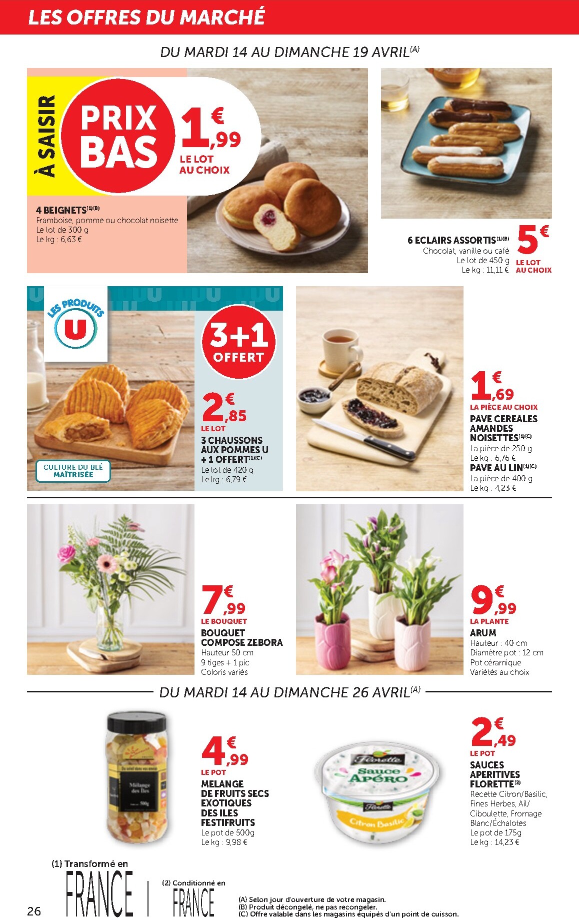 bi1 - Current Bi1 - Supermarché leaflet valid from du mardi 14/04/2026 to du dimanche 26/04/2026 - page: 26