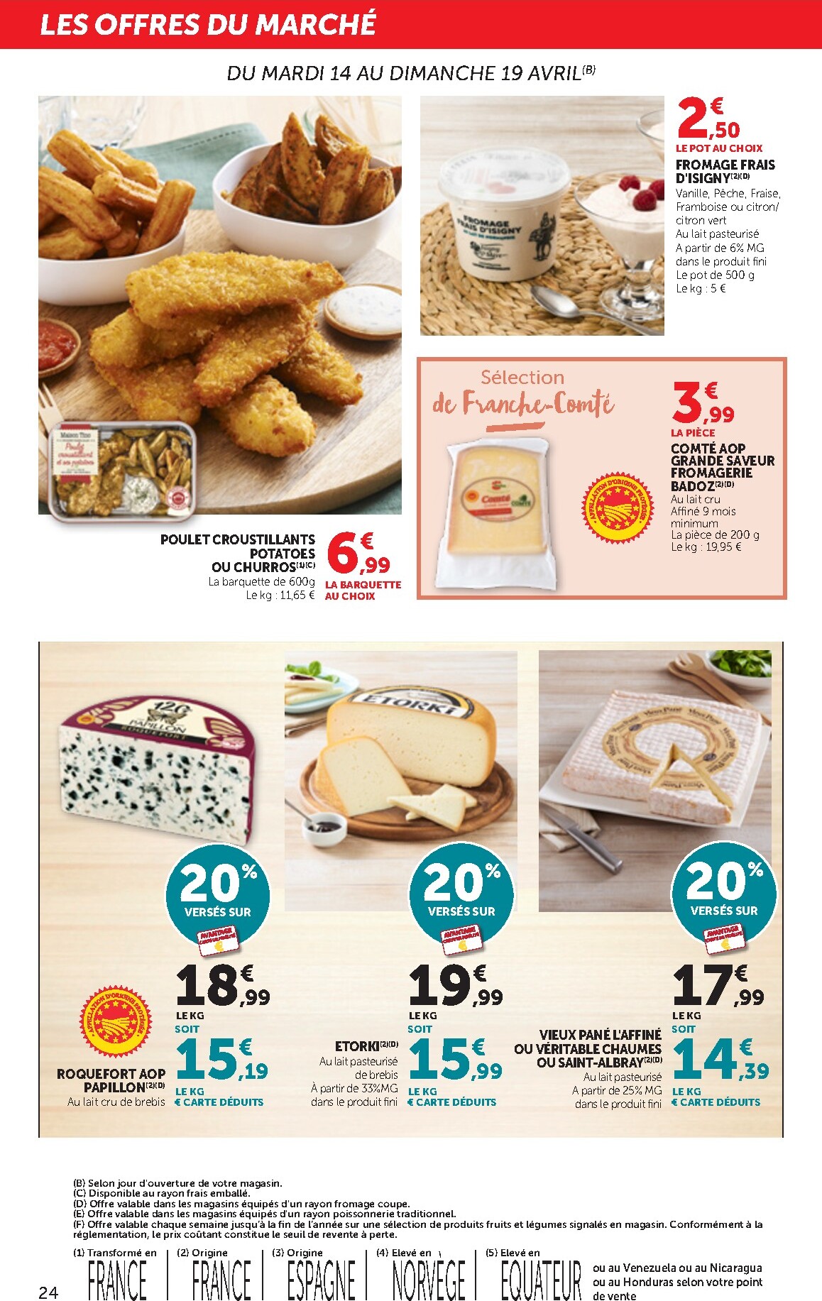 bi1 - Current Bi1 - Supermarché leaflet valid from du mardi 14/04/2026 to du dimanche 26/04/2026 - page: 24