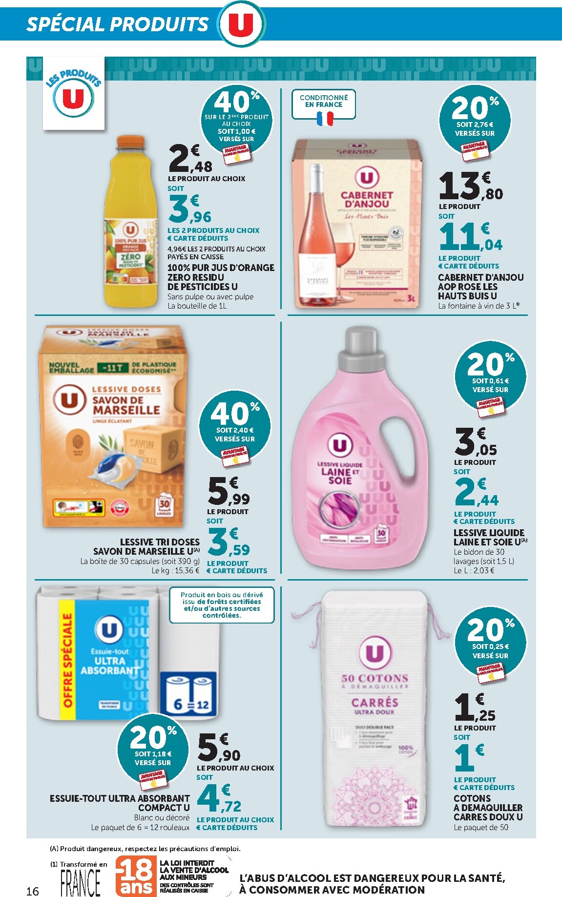 bi1 - Current Bi1 - Supermarché leaflet valid from du mardi 14/04/2026 to du dimanche 26/04/2026 - page: 16