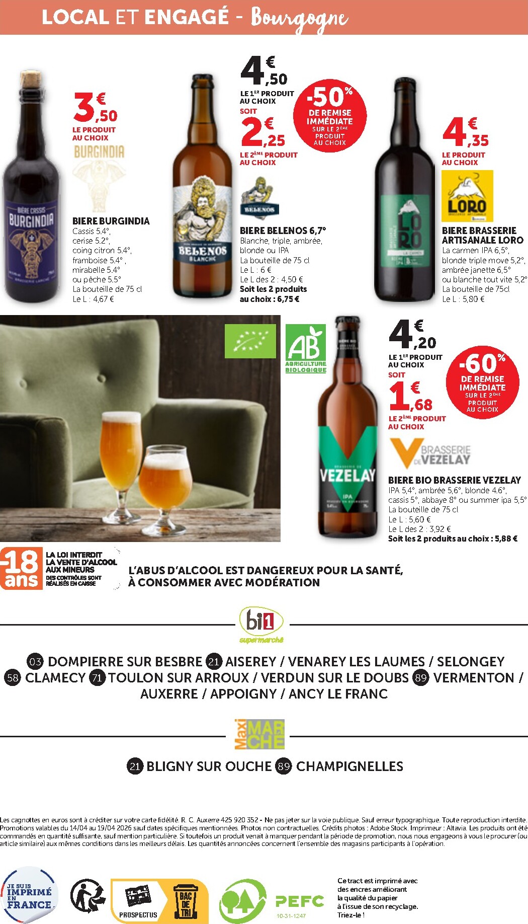 bi1 - Current Bi1 - Supermarché, Maxi Marché leaflet valid from du mardi 14/04/2026 to du dimanche 19/04/2026 - page: 12