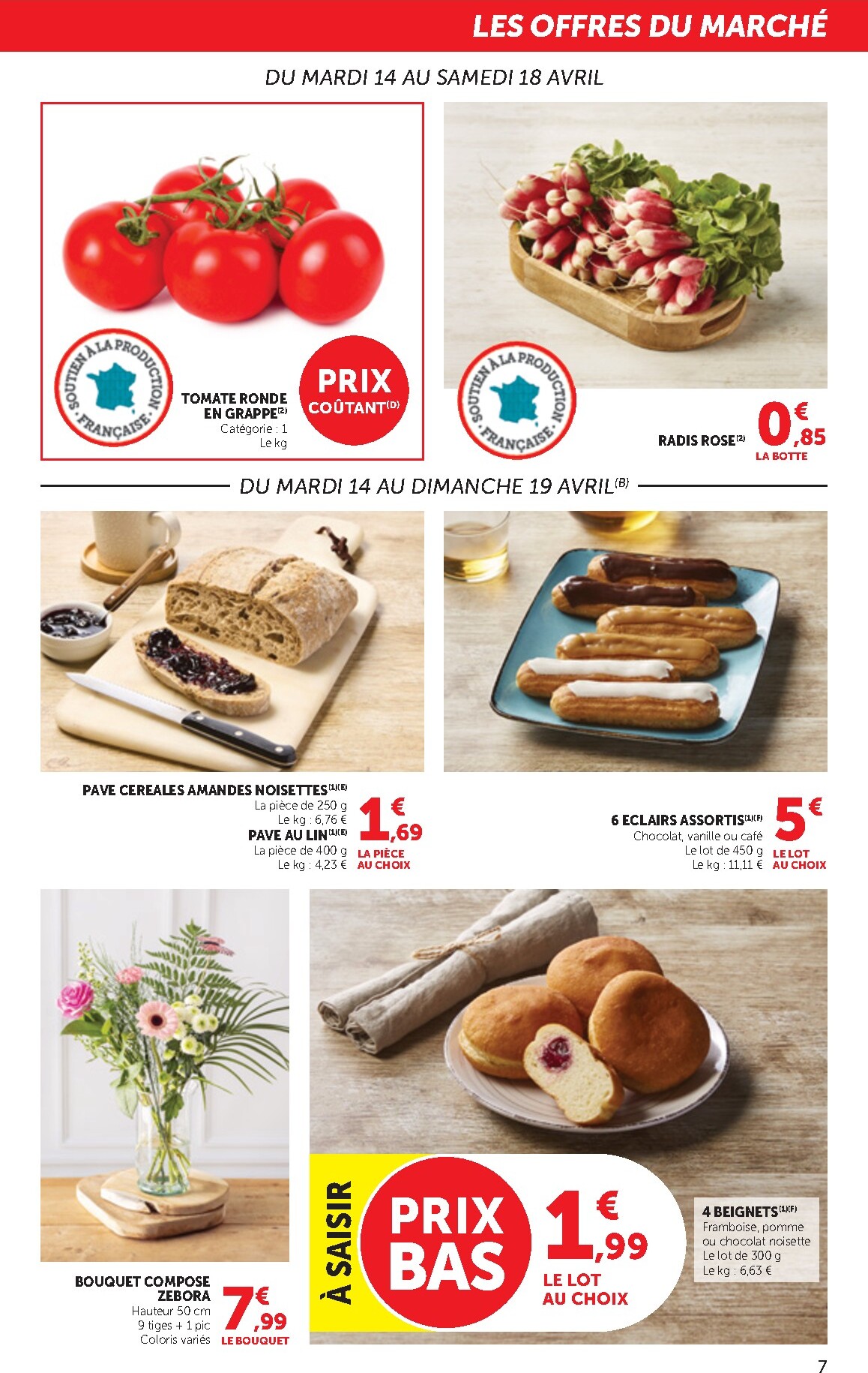 bi1 - Current Bi1 Supermarché - Chaource, Voujeaucourt, Lavans-les-Saint-Claude, Salins-les-Bains, La Pacaudière, Lormes, Saint-Pierre-le-Moûtier, La Clayette, Louhans, Verdun-sur-le-Doubs, Ancy-le-Franc, Bléneau leaflet valid from du mardi 14/04/2026 to d - page: 7