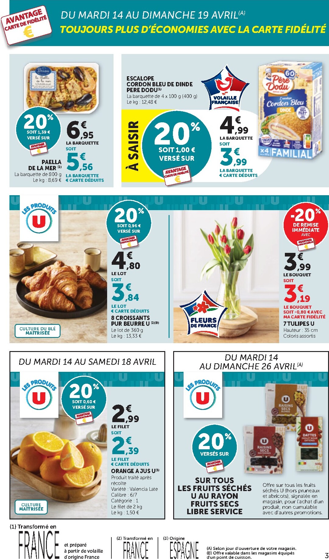 bi1 - Current Bi1 Supermarché - Chaource, Voujeaucourt, Lavans-les-Saint-Claude, Salins-les-Bains, La Pacaudière, Lormes, Saint-Pierre-le-Moûtier, La Clayette, Louhans, Verdun-sur-le-Doubs, Ancy-le-Franc, Bléneau leaflet valid from du mardi 14/04/2026 to d - page: 3