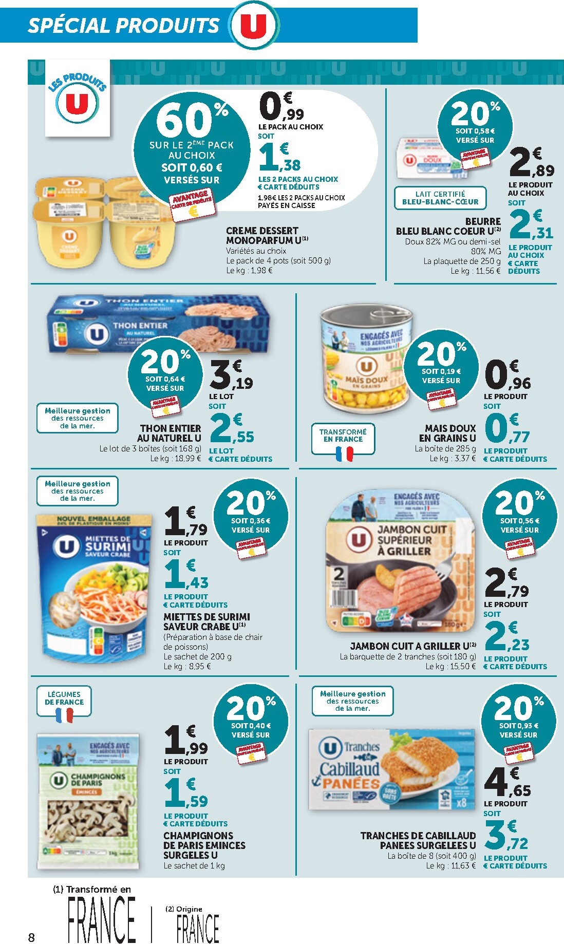 bi1 - Current Bi1 Supermarché - Chaource, Voujeaucourt, Lavans-les-Saint-Claude, Salins-les-Bains, La Pacaudière, Lormes, Saint-Pierre-le-Moûtier, La Clayette, Louhans, Verdun-sur-le-Doubs, Ancy-le-Franc, Bléneau leaflet valid from du mardi 14/04/2026 to d - page: 8