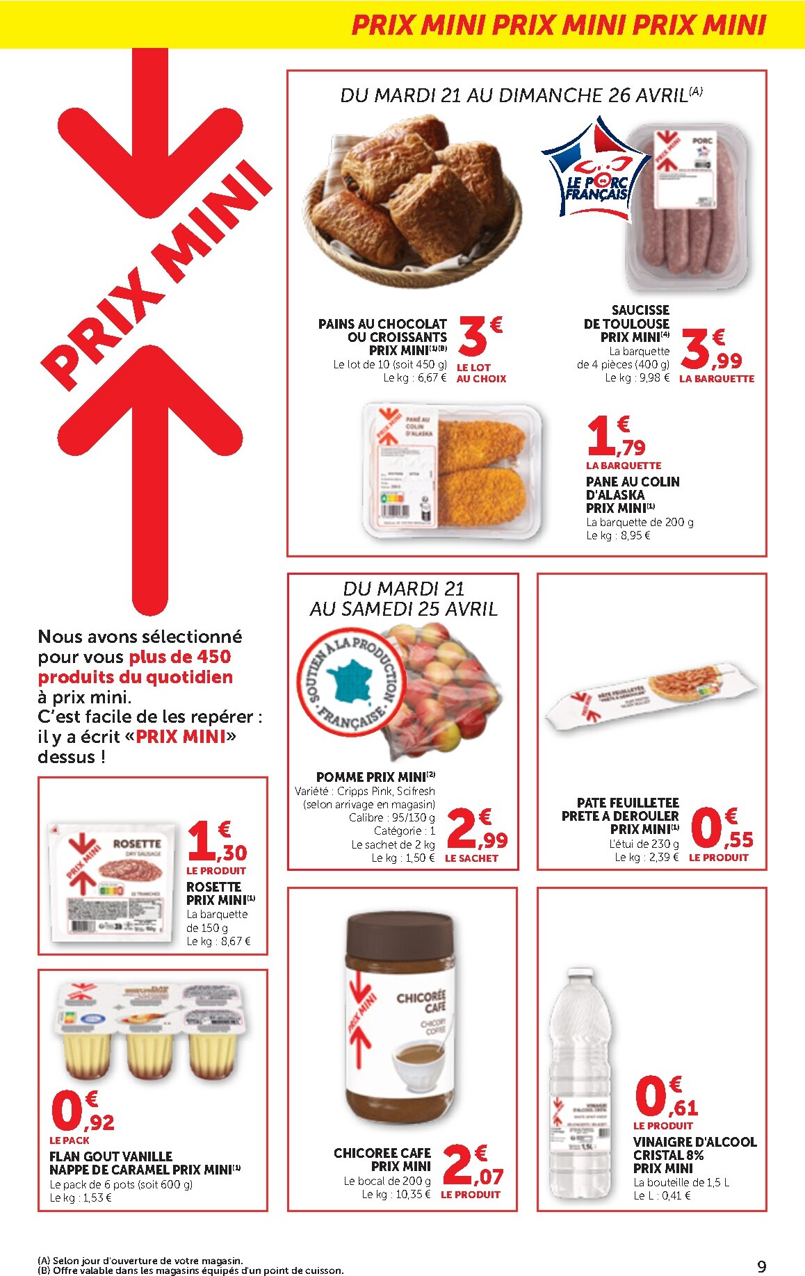 bi1 - Current Bi1 - Supermarché, Maxi Marché leaflet valid from du mardi 21/04/2026 to du dimanche 03/05/2026 - page: 9