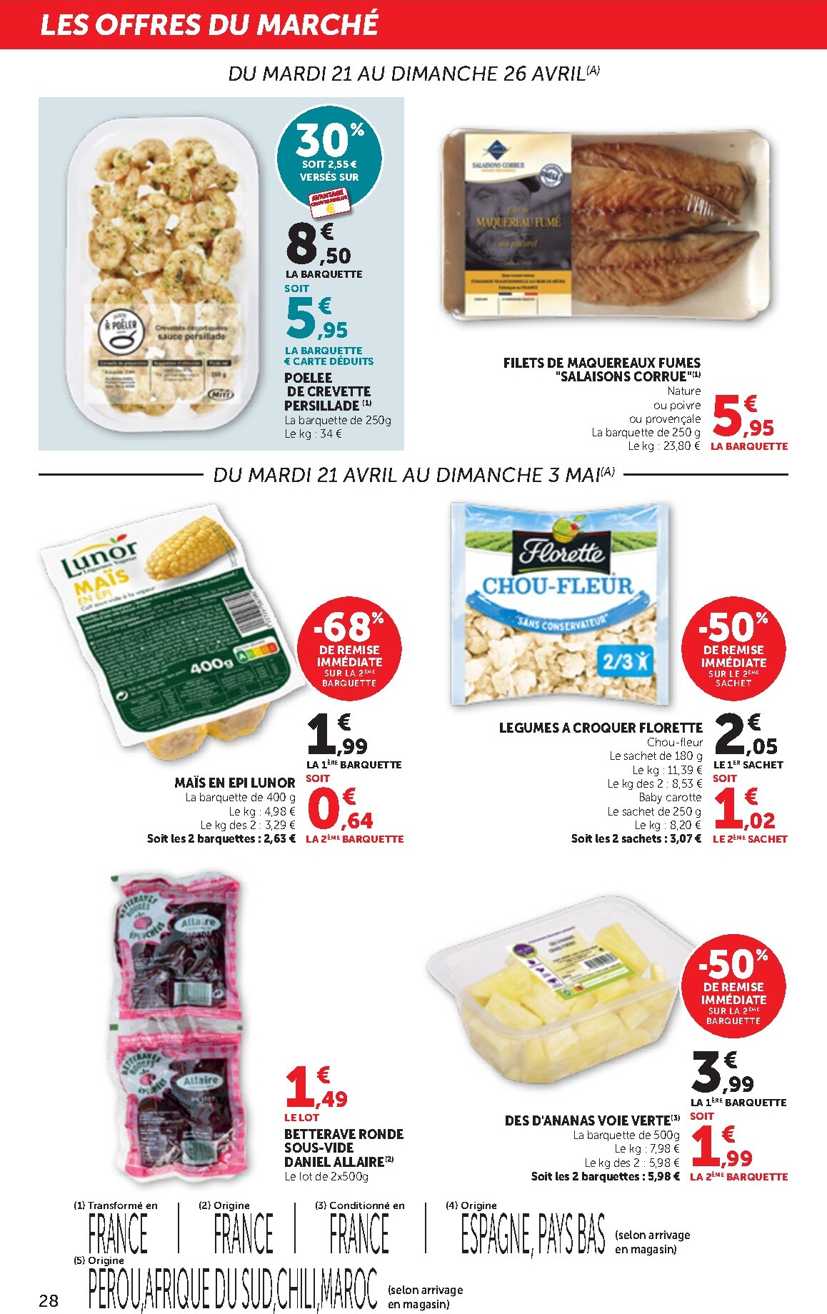 bi1 - Current Bi1 Supermarché leaflet valid from du mardi 21/04/2026 to du dimanche 03/05/2026 - page: 28