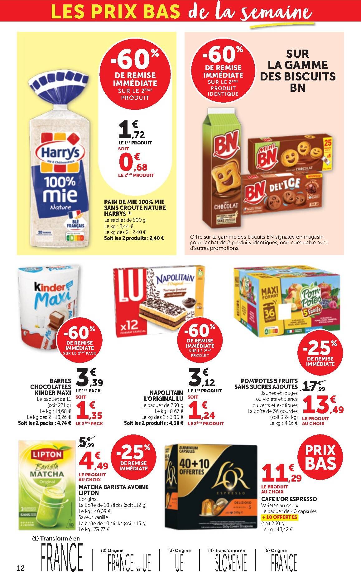 bi1 - Current Bi1 Supermarché - Chaource, Voujeaucourt, Lavans-les-Saint-Claude, Salins-les-Bains, La Pacaudière, Lormes, Saint-Pierre-le-Moûtier, La Clayette, Louhans, Verdun-sur-le-Doubs, Ancy-le-Franc, Bléneau leaflet valid from du mardi 21/04/2026 to d - page: 12