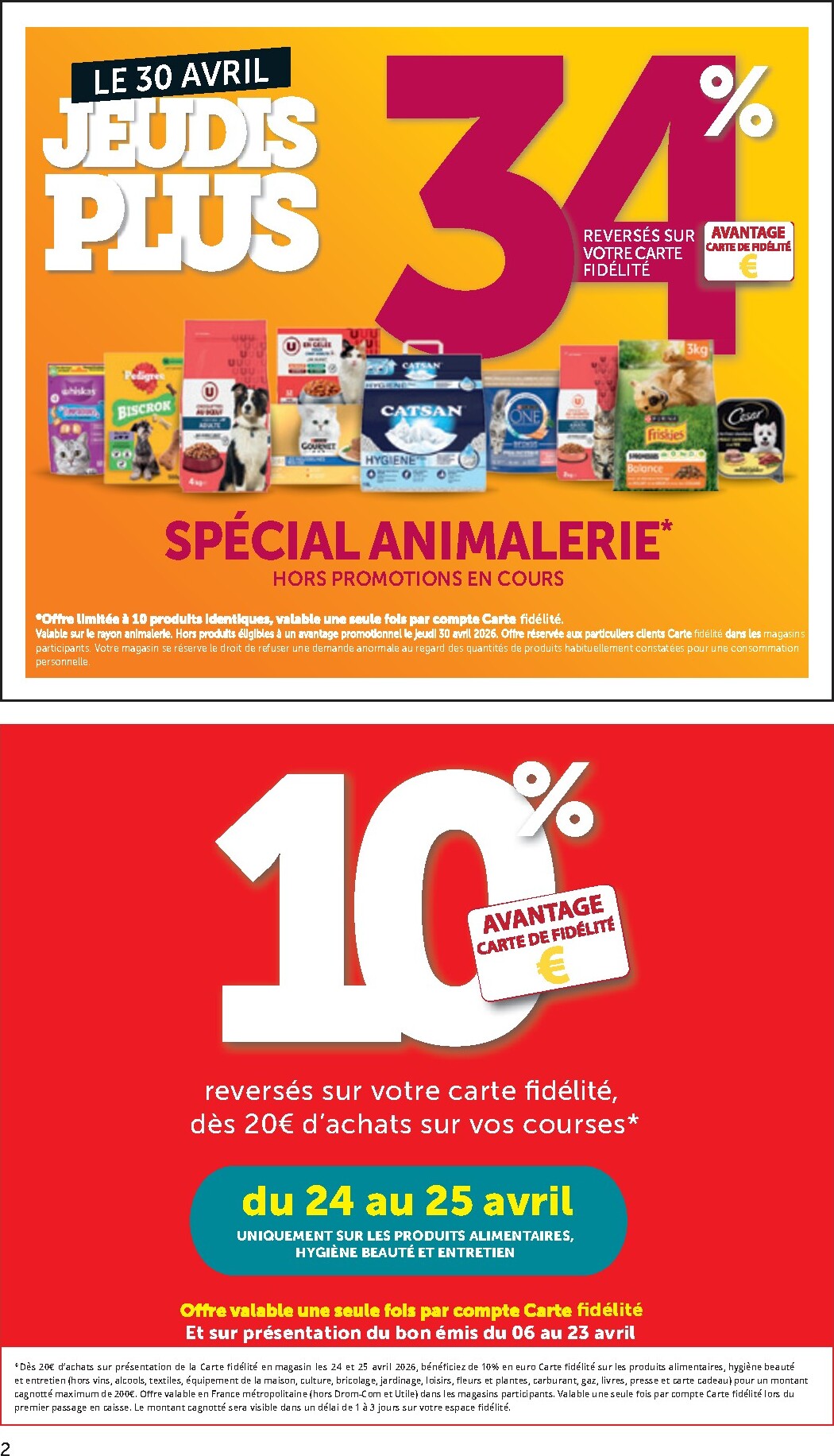 bi1 - Current Bi1 Supermarché - Chaource, Voujeaucourt, Lavans-les-Saint-Claude, Salins-les-Bains, La Pacaudière, Lormes, Saint-Pierre-le-Moûtier, La Clayette, Louhans, Verdun-sur-le-Doubs, Ancy-le-Franc, Bléneau leaflet valid from du mardi 21/04/2026 to d - page: 2