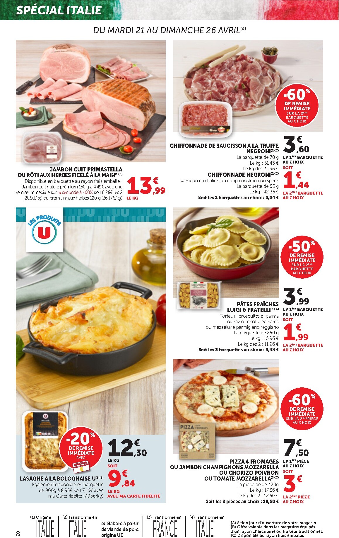 bi1 - Current Bi1 Supermarché - Chaource, Voujeaucourt, Lavans-les-Saint-Claude, Salins-les-Bains, La Pacaudière, Lormes, Saint-Pierre-le-Moûtier, La Clayette, Louhans, Verdun-sur-le-Doubs, Ancy-le-Franc, Bléneau leaflet valid from du mardi 21/04/2026 to d - page: 8