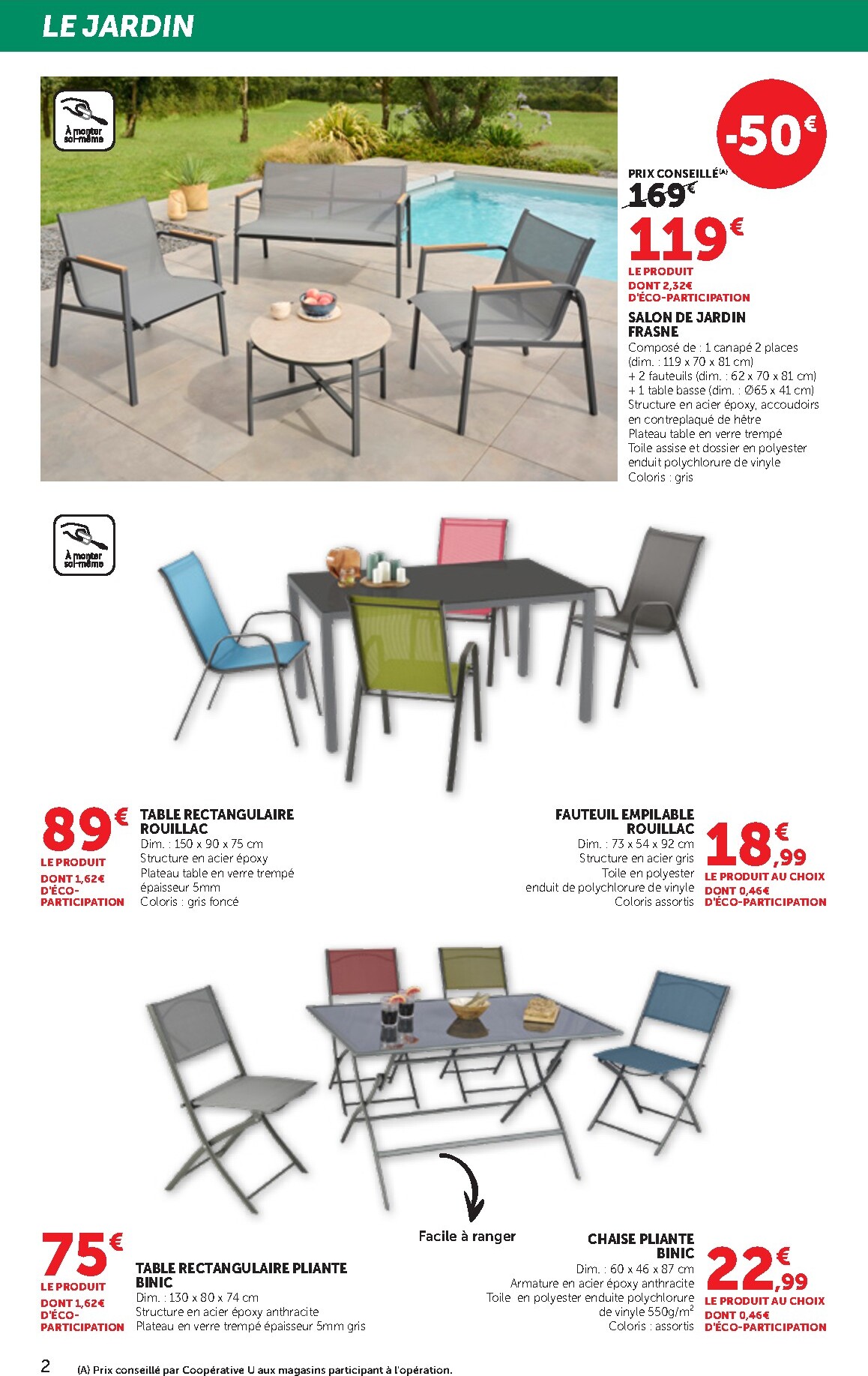 bi1 - Current Bi1 Supermarché - Chaource, Voujeaucourt, Lavans-les-Saint-Claude, Salins-les-Bains, La Pacaudière, Lormes, Saint-Pierre-le-Moûtier, La Clayette, Louhans, Verdun-sur-le-Doubs, Ancy-le-Franc, Bléneau leaflet valid from du mardi 28/04/2026 to d - page: 2