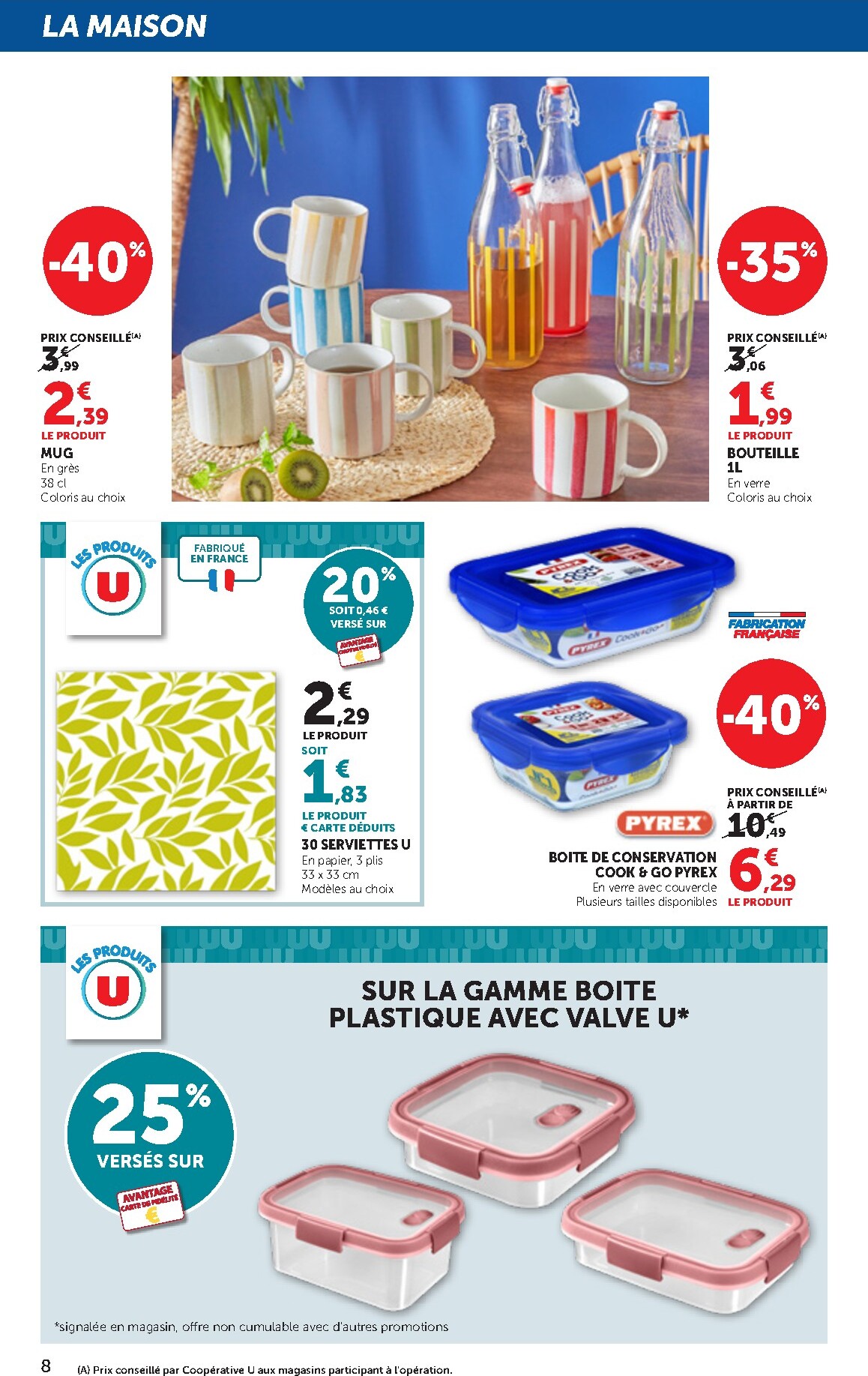bi1 - Current Bi1 Supermarché - Chaource, Voujeaucourt, Lavans-les-Saint-Claude, Salins-les-Bains, La Pacaudière, Lormes, Saint-Pierre-le-Moûtier, La Clayette, Louhans, Verdun-sur-le-Doubs, Ancy-le-Franc, Bléneau leaflet valid from du mardi 28/04/2026 to d - page: 8