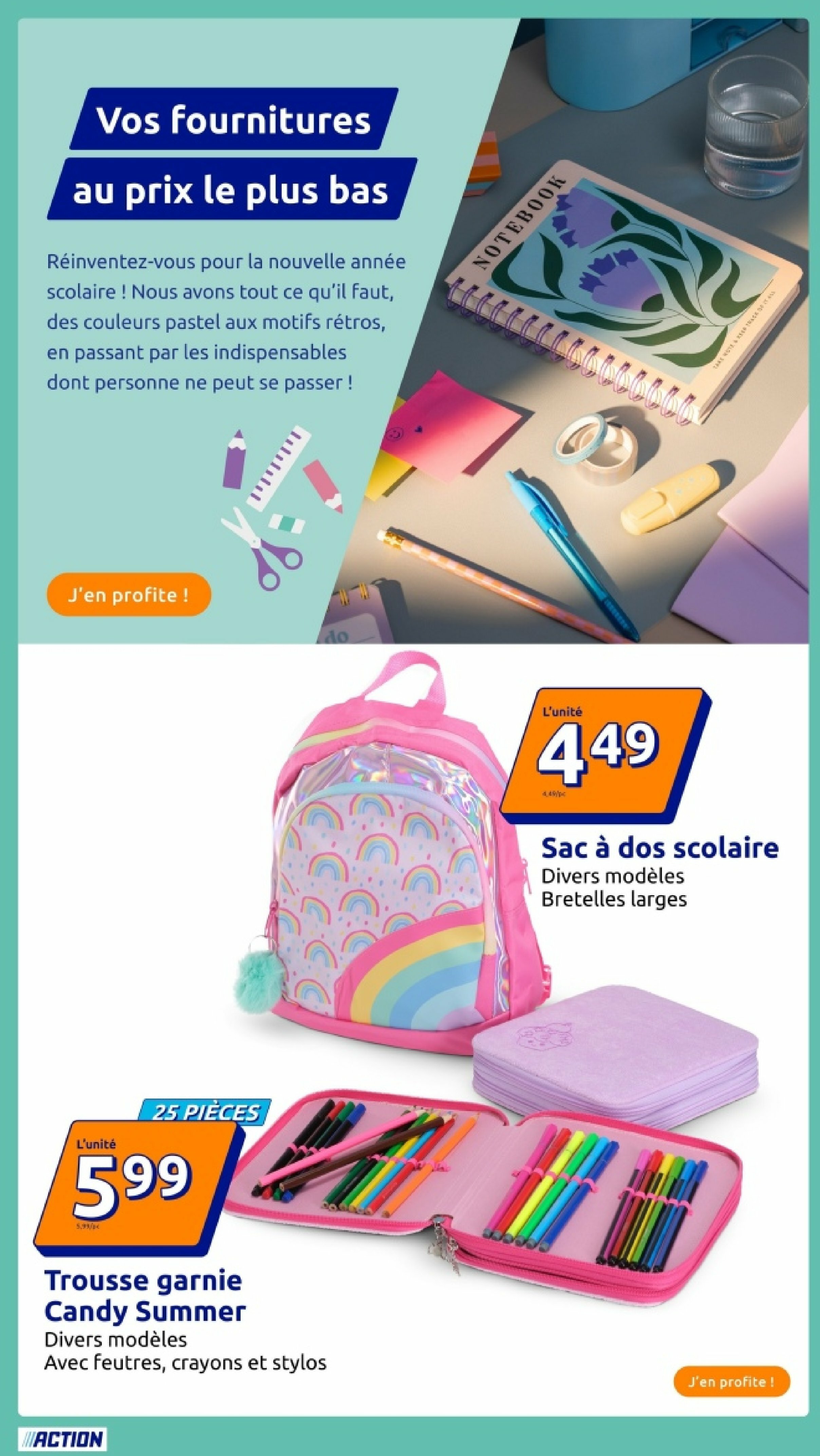 action - Catalogue Action valable du 30/07 au 05/08 - page: 15
