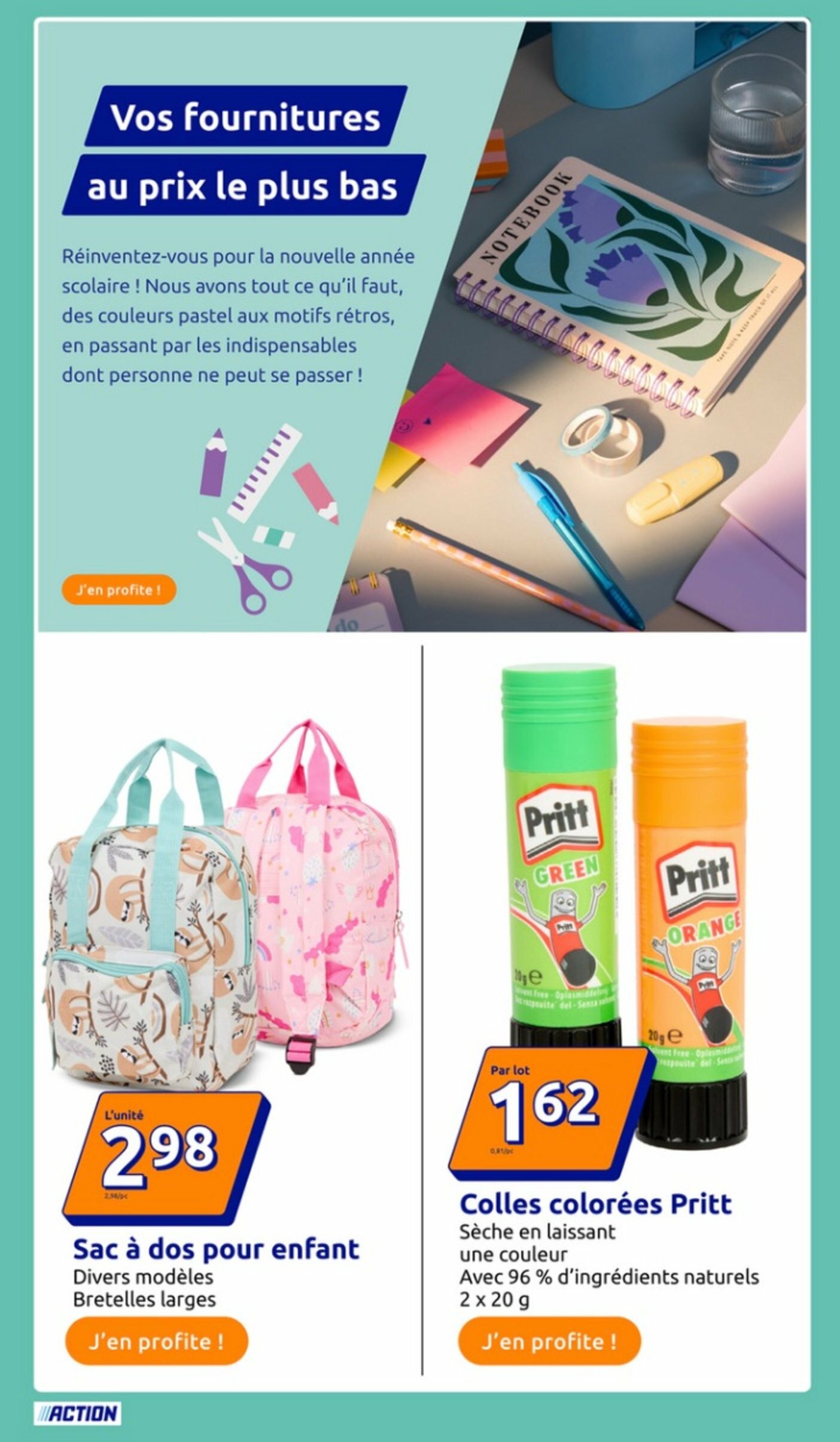 action - Catalogue Action valable du 20/08 au 26/08 - page: 15