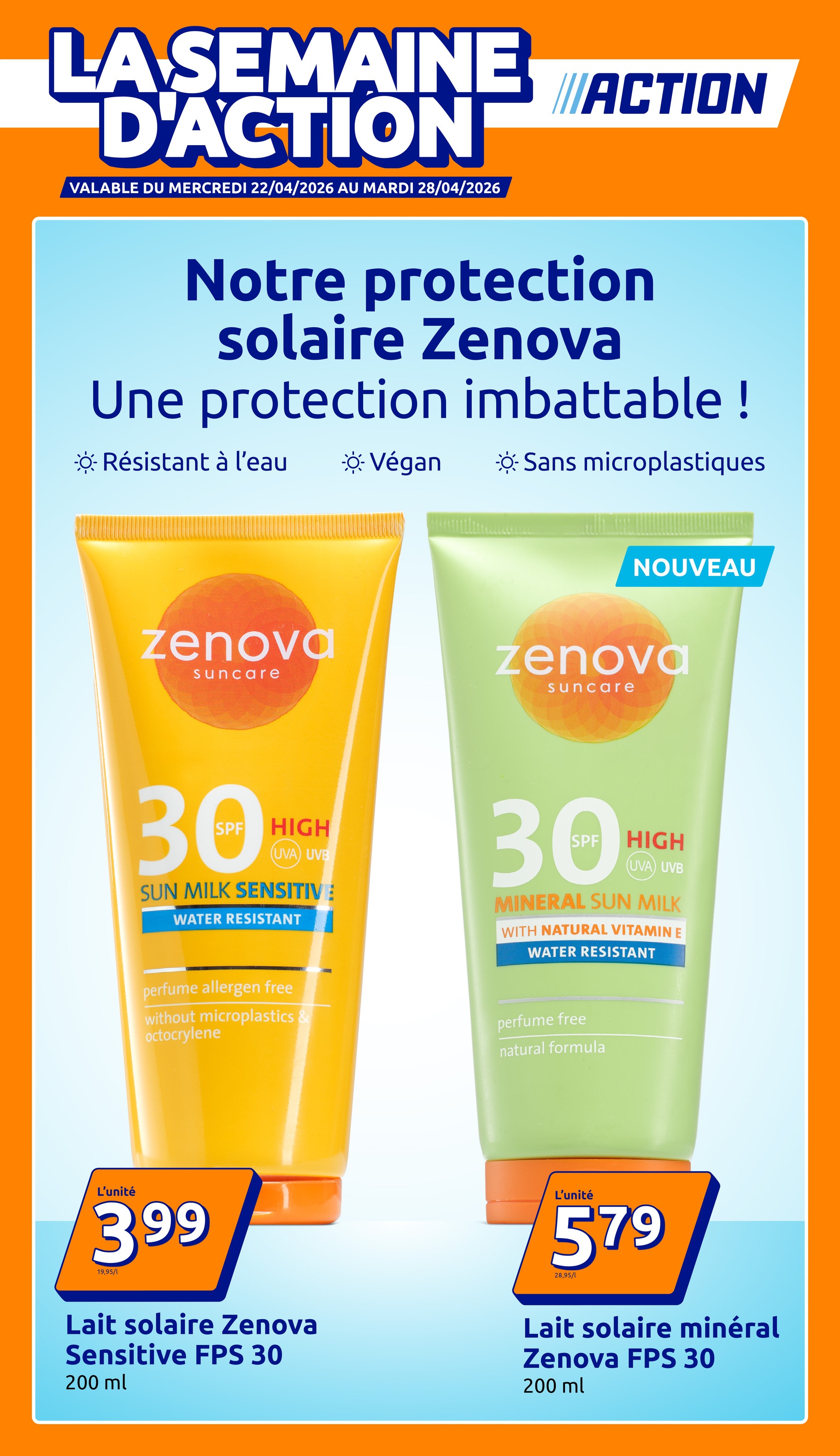 action - Current Action leaflet valid from du mercredi 22/04/2026 to du mardi 28/04/2026 - page: 1