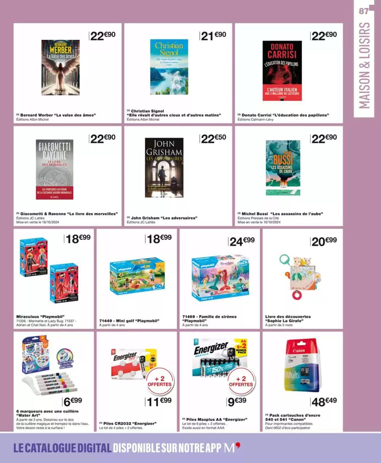 monoprix - Monoprix catalogue à partir du 09/10/2024 - 20/10/2024 - page: 87