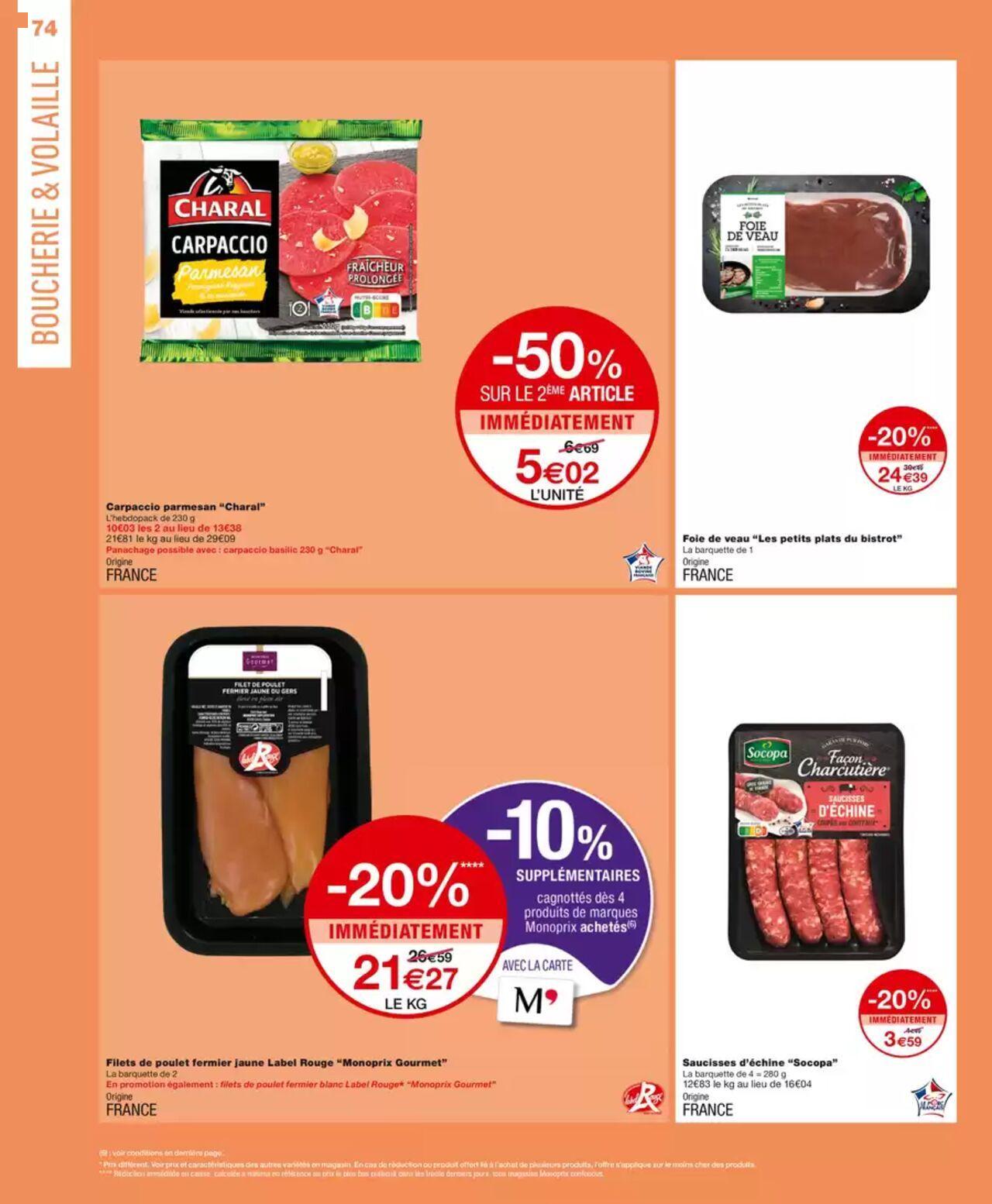 monoprix - Monoprix catalogue à partir du 09/10/2024 - 20/10/2024 - page: 74