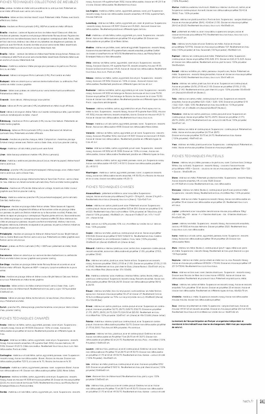 heth - Catalogue Heth valable du 01/09 au 31/12 - page: 241
