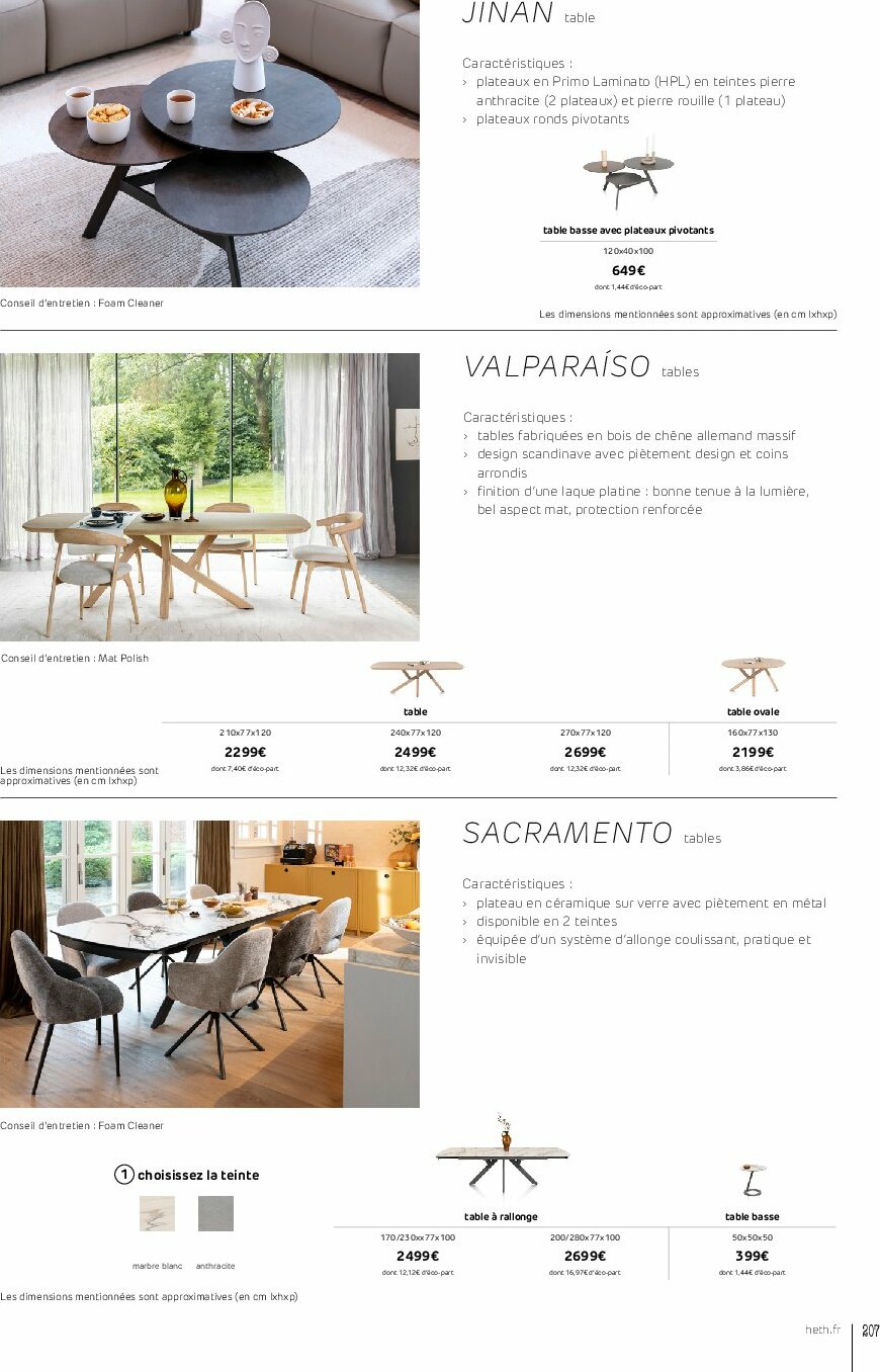 heth - Catalogue Heth valable du 01/09 au 31/12 - page: 207