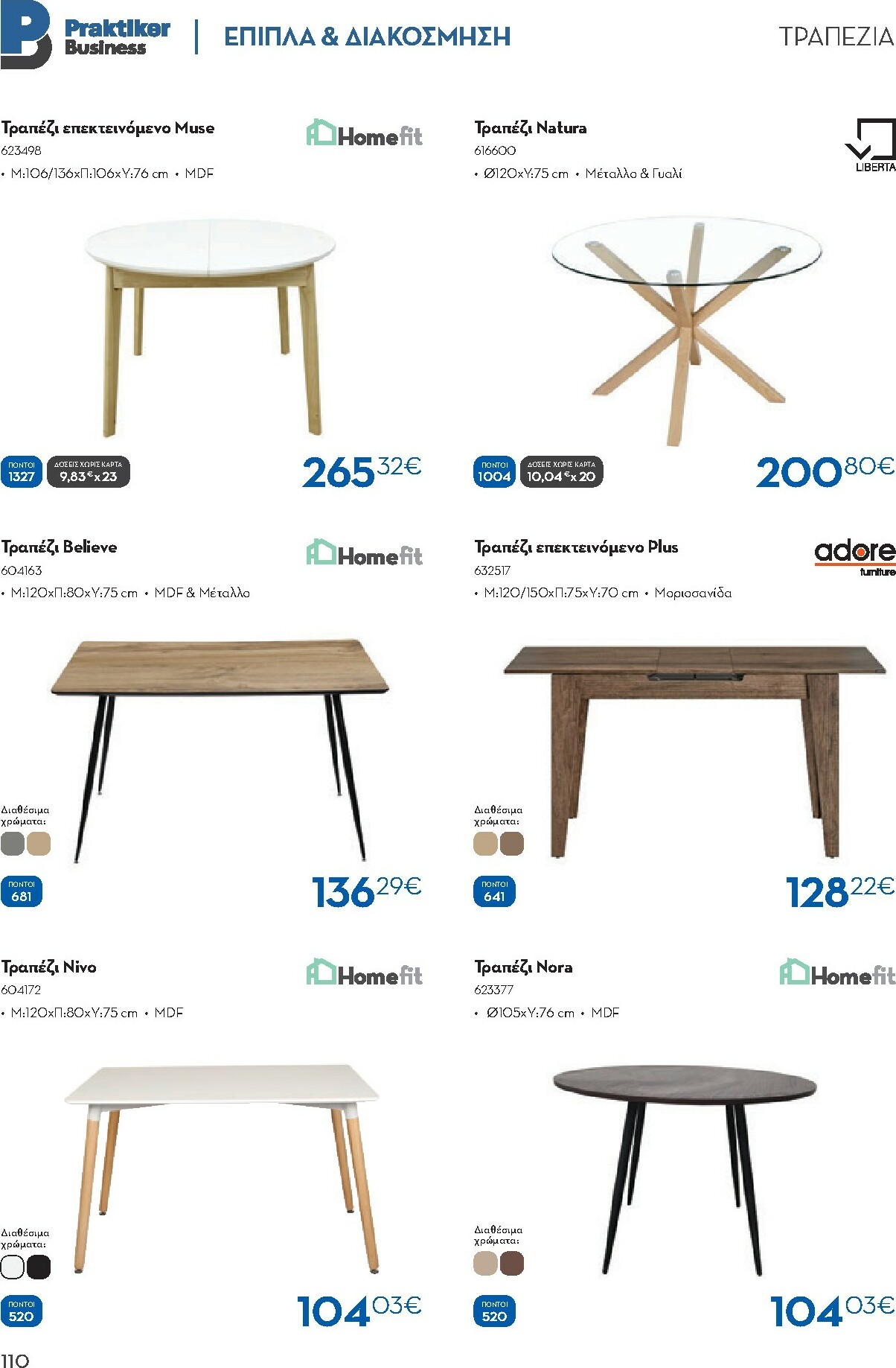 praktiker - Praktiker - Κατάλογος Business φυλλάδιο έγκυρο από 01/12 - 30/09 - page: 110