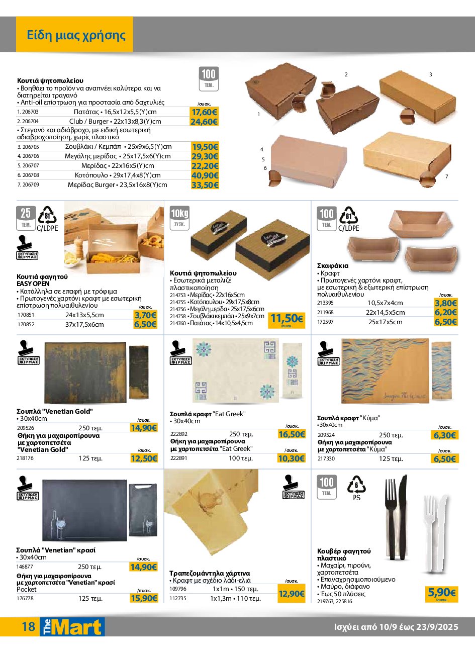 the-mart - The Mart - Για Επιχειρήσεις Εστίασης φυλλάδιο έγκυρο από 10/09 - 23/09 - page: 18