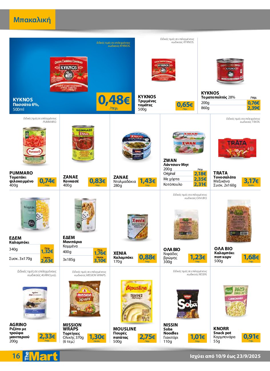 the-mart - The Mart - Για Εμπόρους & Λοιπές Επιχειρήσεις φυλλάδιο έγκυρο από 10/09 - 23/09 - page: 16