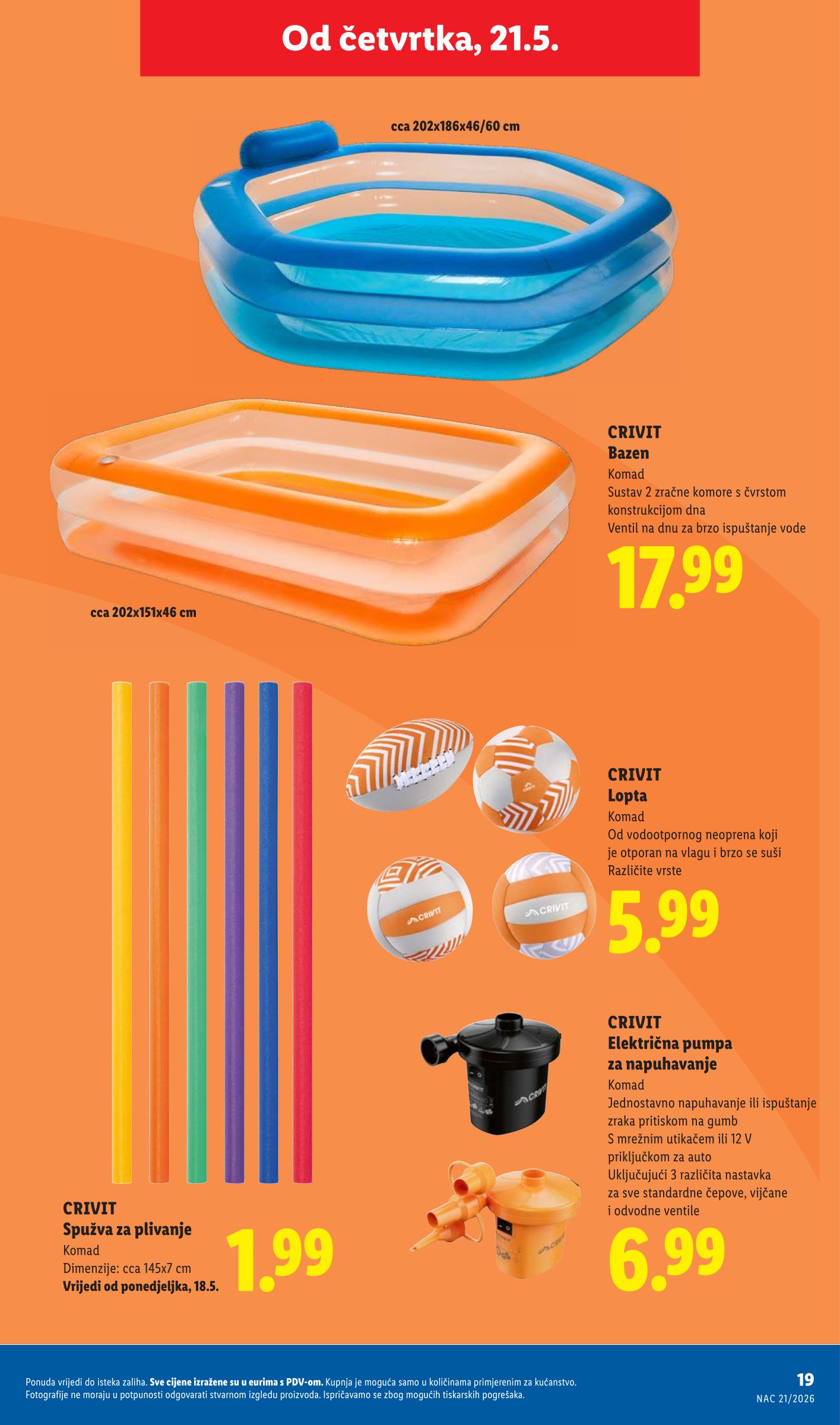 lidl - Aktualni katalog Lidl - Crivit od ponedjeljka, 18.05.2026 do ponedjeljka, 31.08.2026 - page: 19