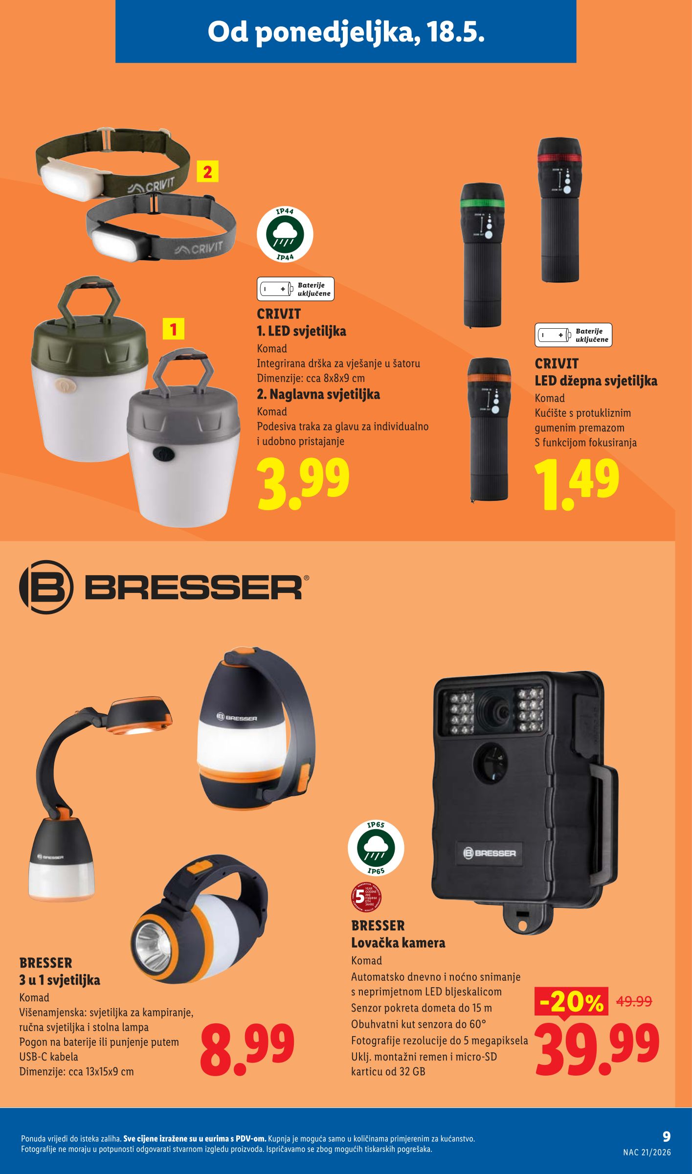 lidl - Aktualni katalog Lidl - Crivit od ponedjeljka, 18.05.2026 do ponedjeljka, 31.08.2026 - page: 9