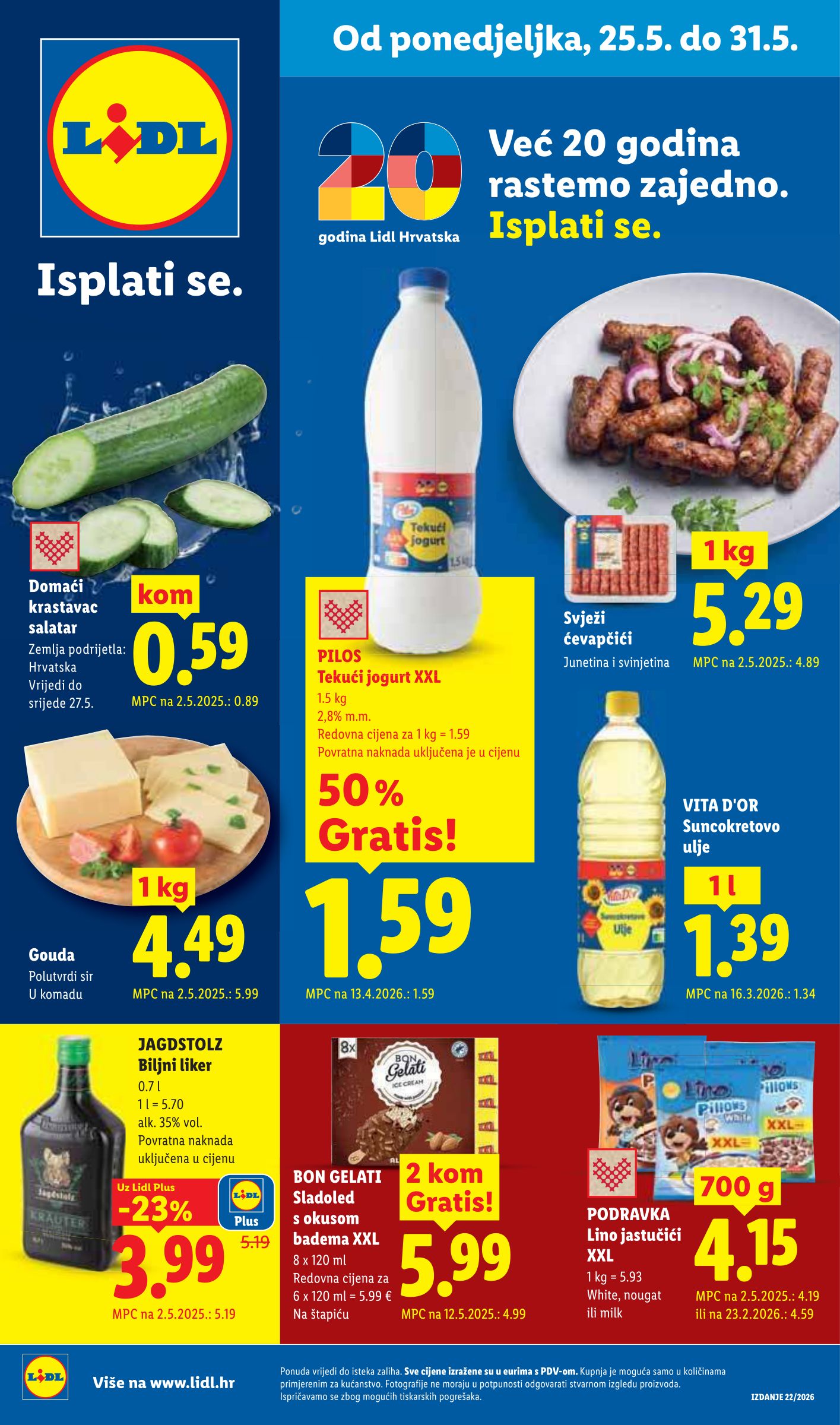 lidl - Novi Lidl katalog od ponedjeljka, 25.05.2026 do nedjelje, 31.05.2026 - page: 1